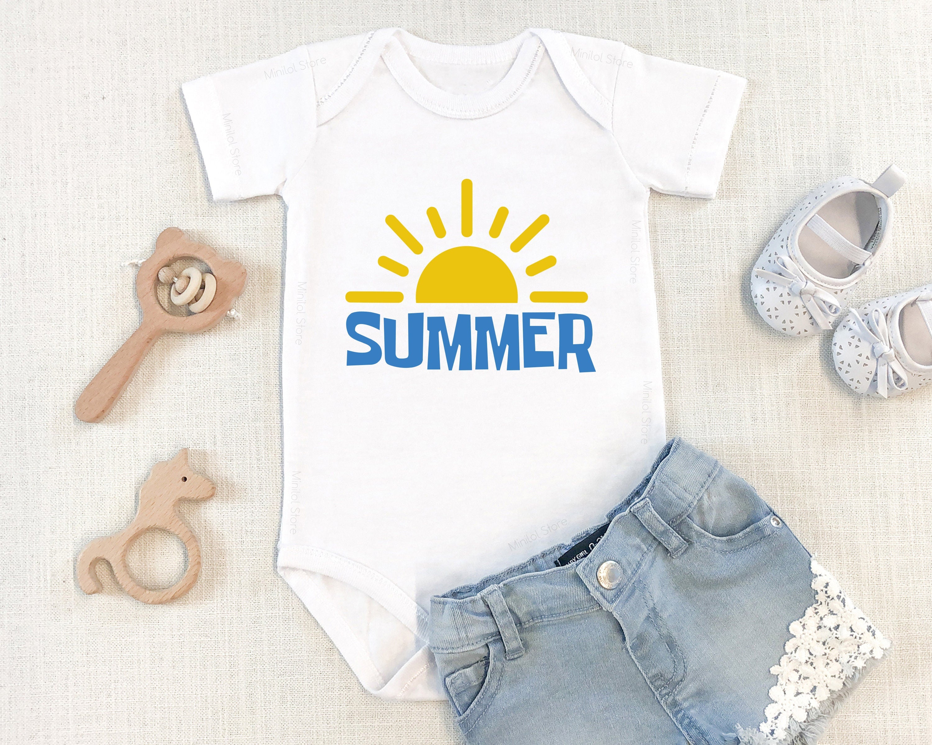 Summer Vibes Onesie® Cute Sunshine Onesie® Summer Bodysuit