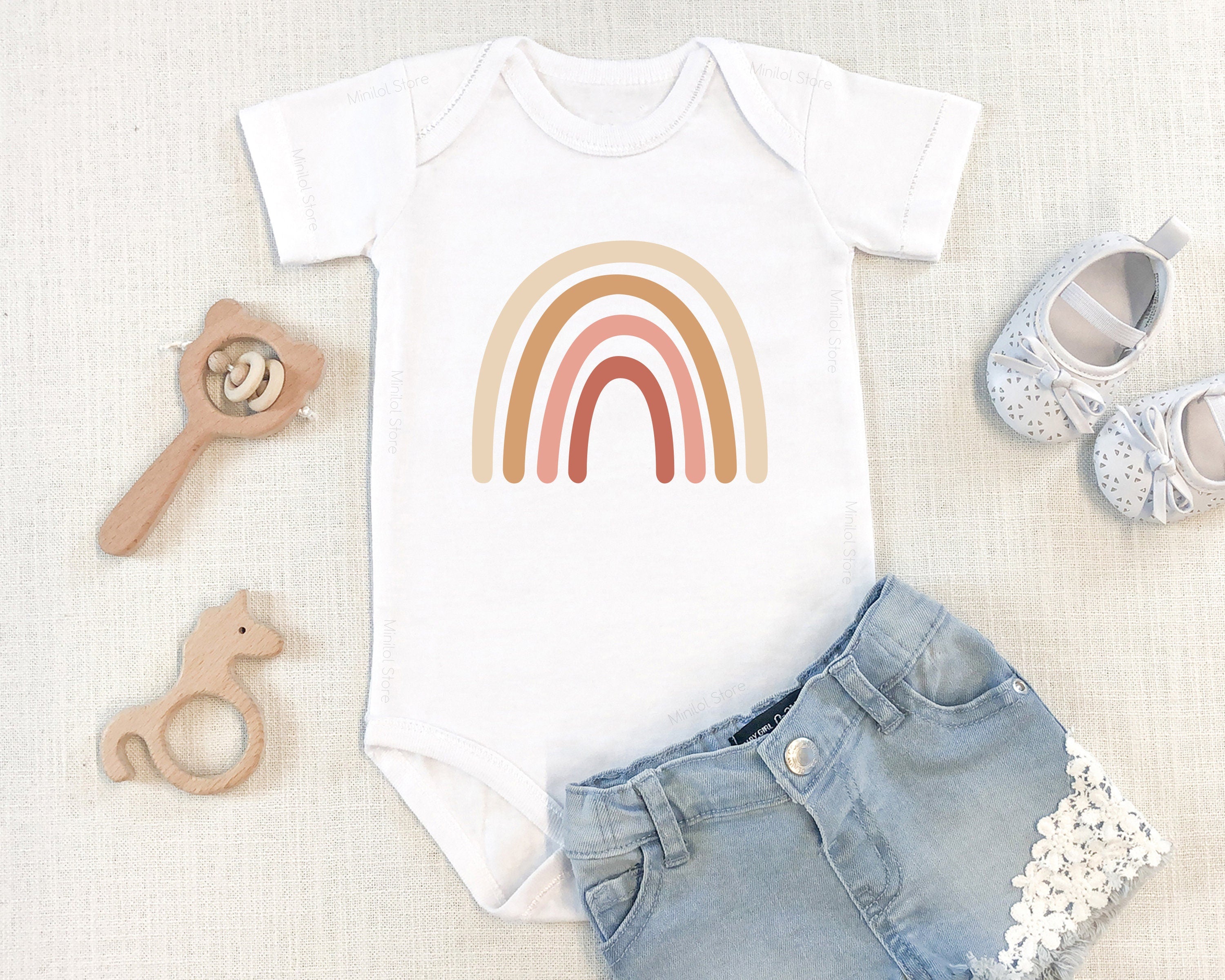 Rainbow Baby Onesie®, Rainbow Baby Boy Onesie®, Brown Rainbow Baby Onesie®, Neutral Rainbow Baby Toddler Shirt