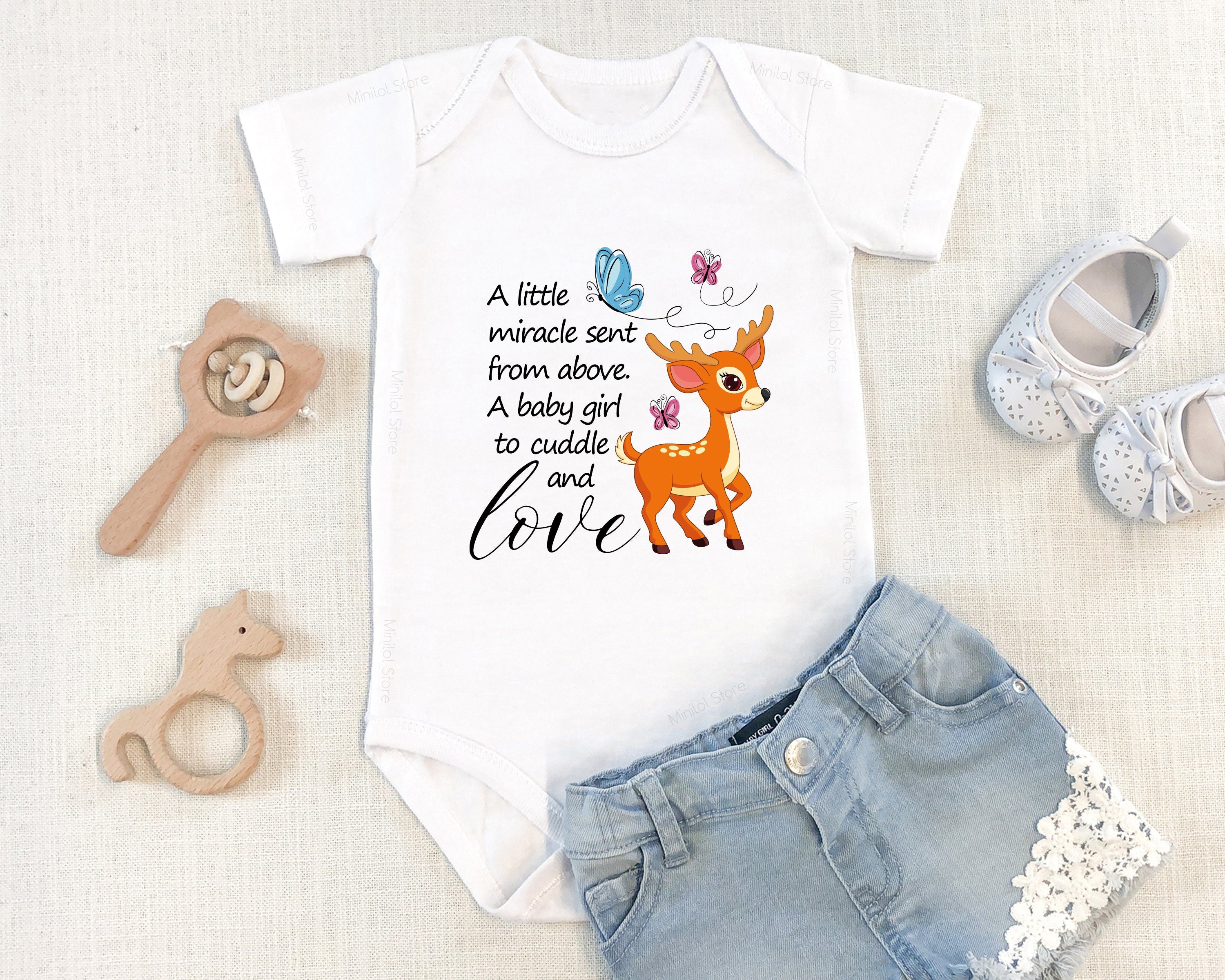 A Little Miracle Sent From Above Onesie, Newborn Outfit, Baby Shower Gift, Baby Onesie, Baby Boy Onesie, Baby Onesie, Baby Bodysuit