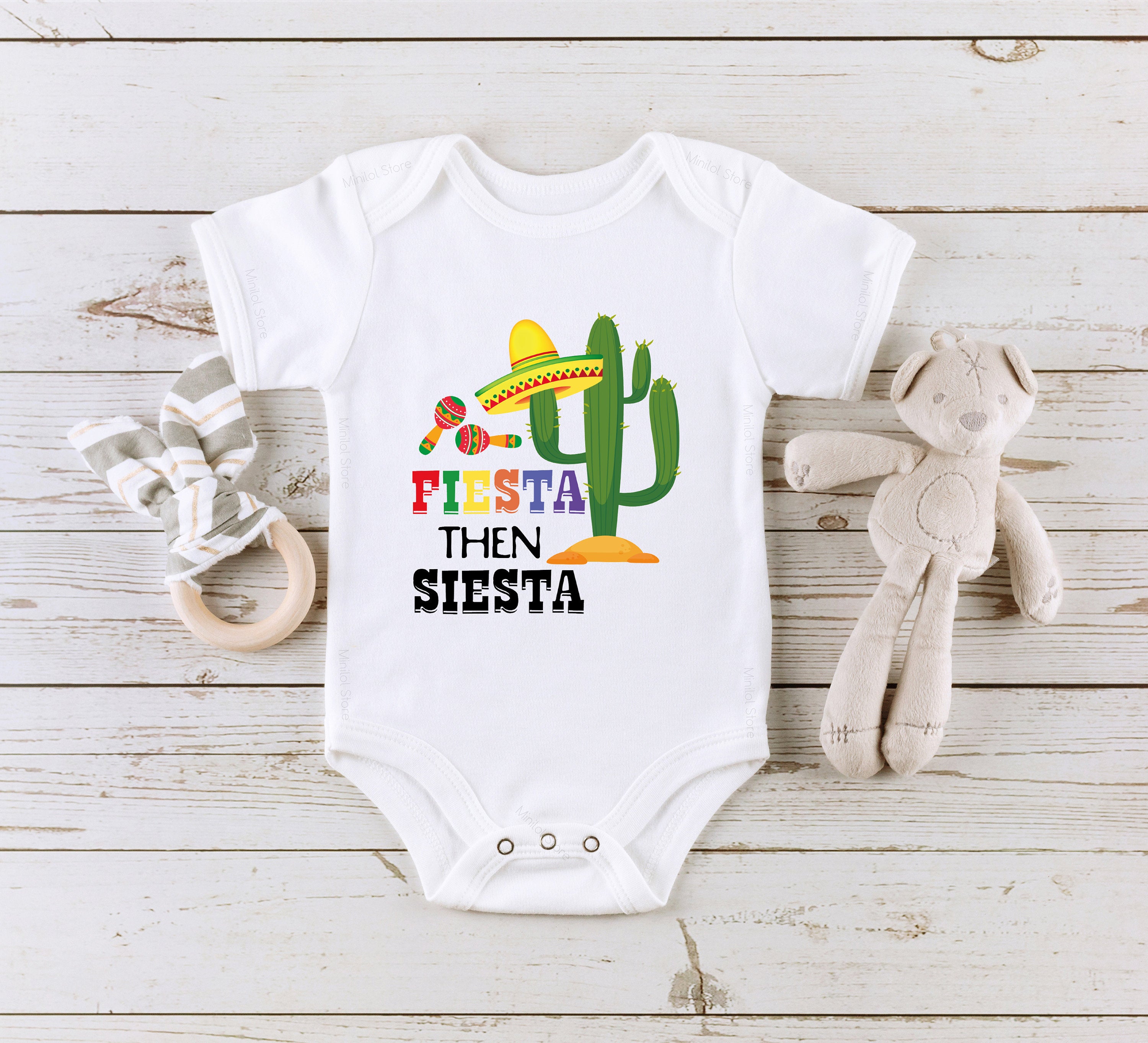 Fiesta Then Siesta Onesie®, Cinco De Mayo Onesie®, Baby Shower Gift, Baby Bodysuit, Girl Onesie®, Baby Boy Onesie®