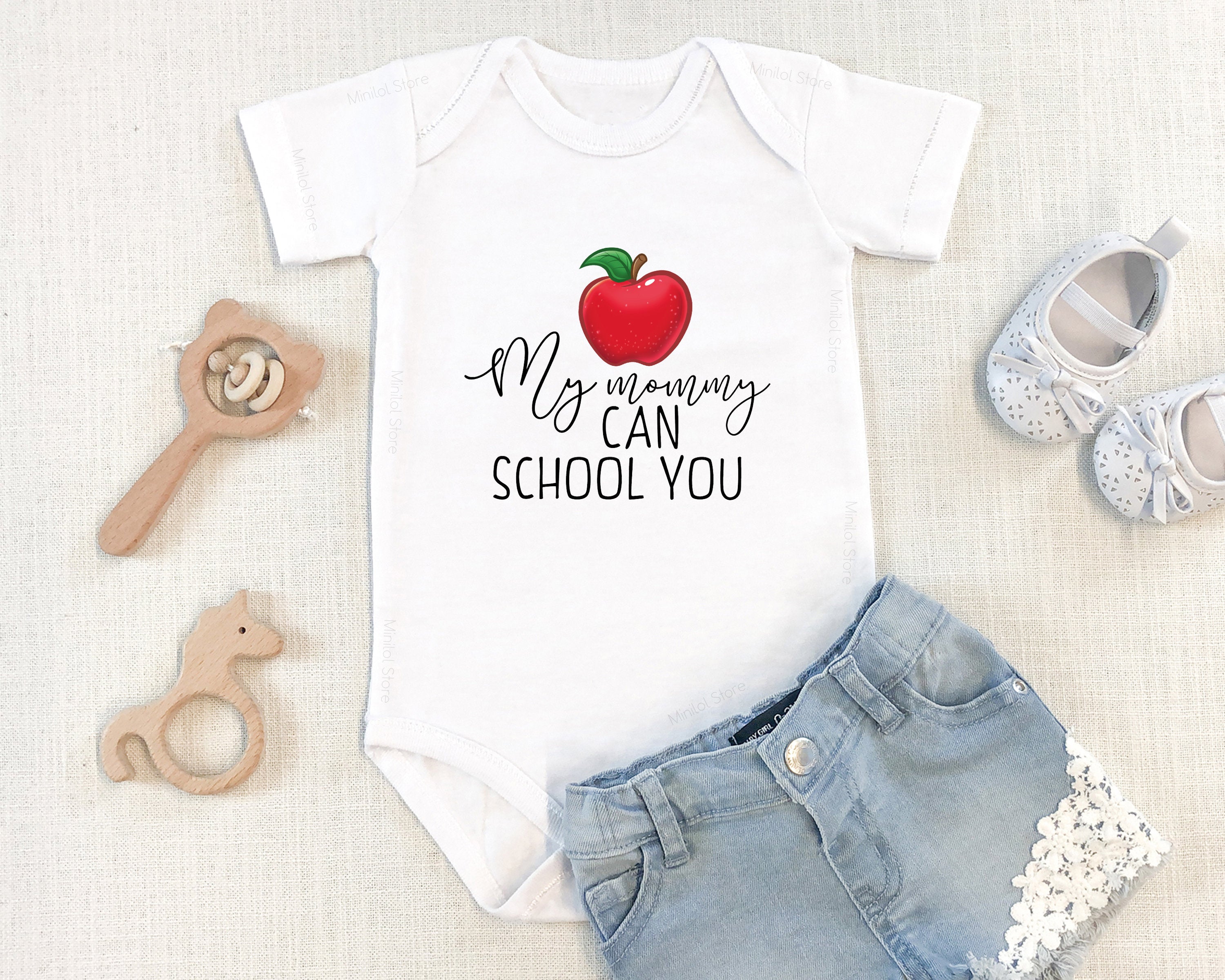 School Teacher Onesie® Funny Baby Onesie® Teacher Mom Onesie® New Baby Bodysuit, Professor Onesie®