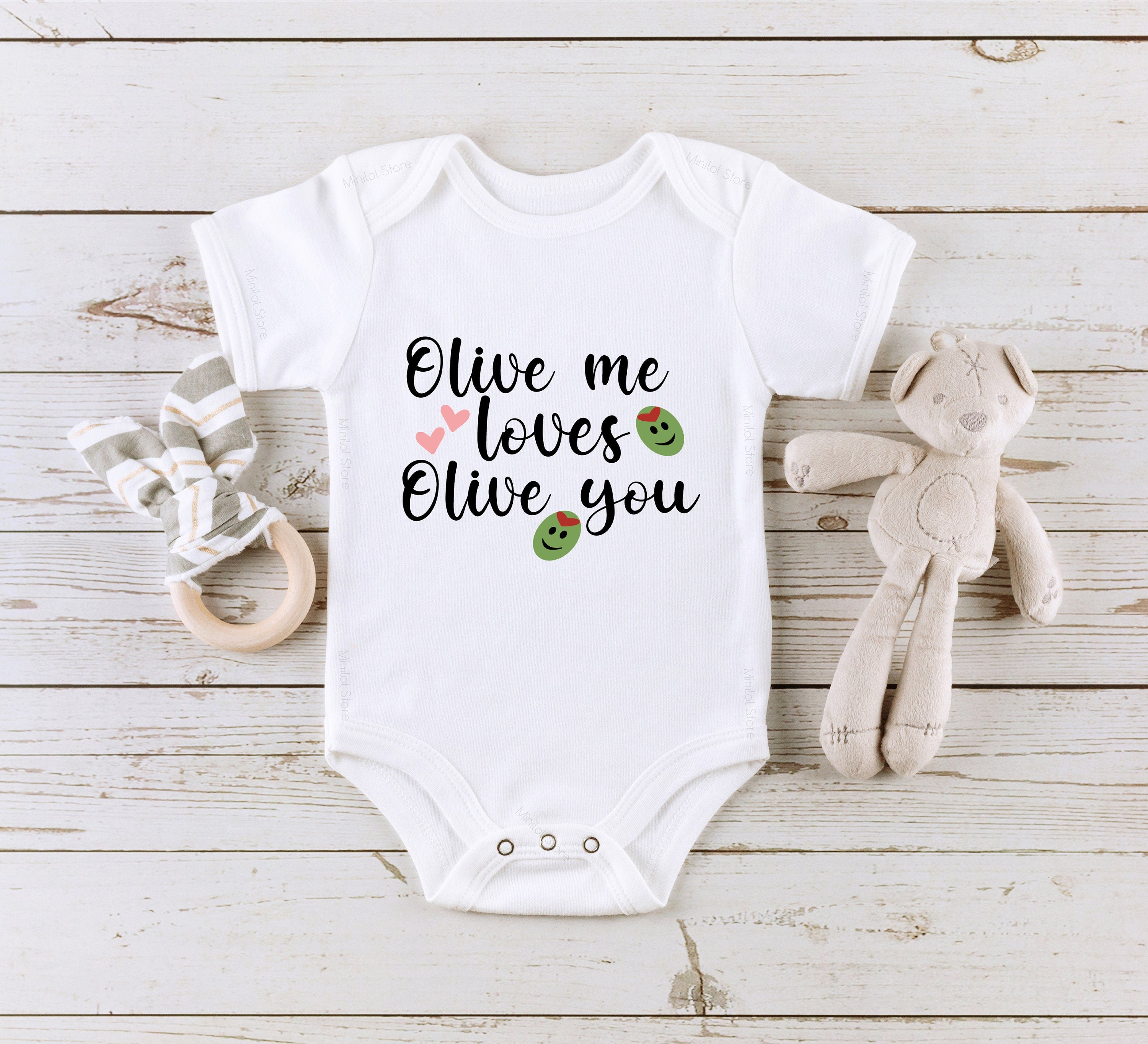 Olive Baby Onesie®, Olive Me Love Olive You, Hipster Baby Onesie®, Cute Baby Onesie®, Funny Baby Onesie®