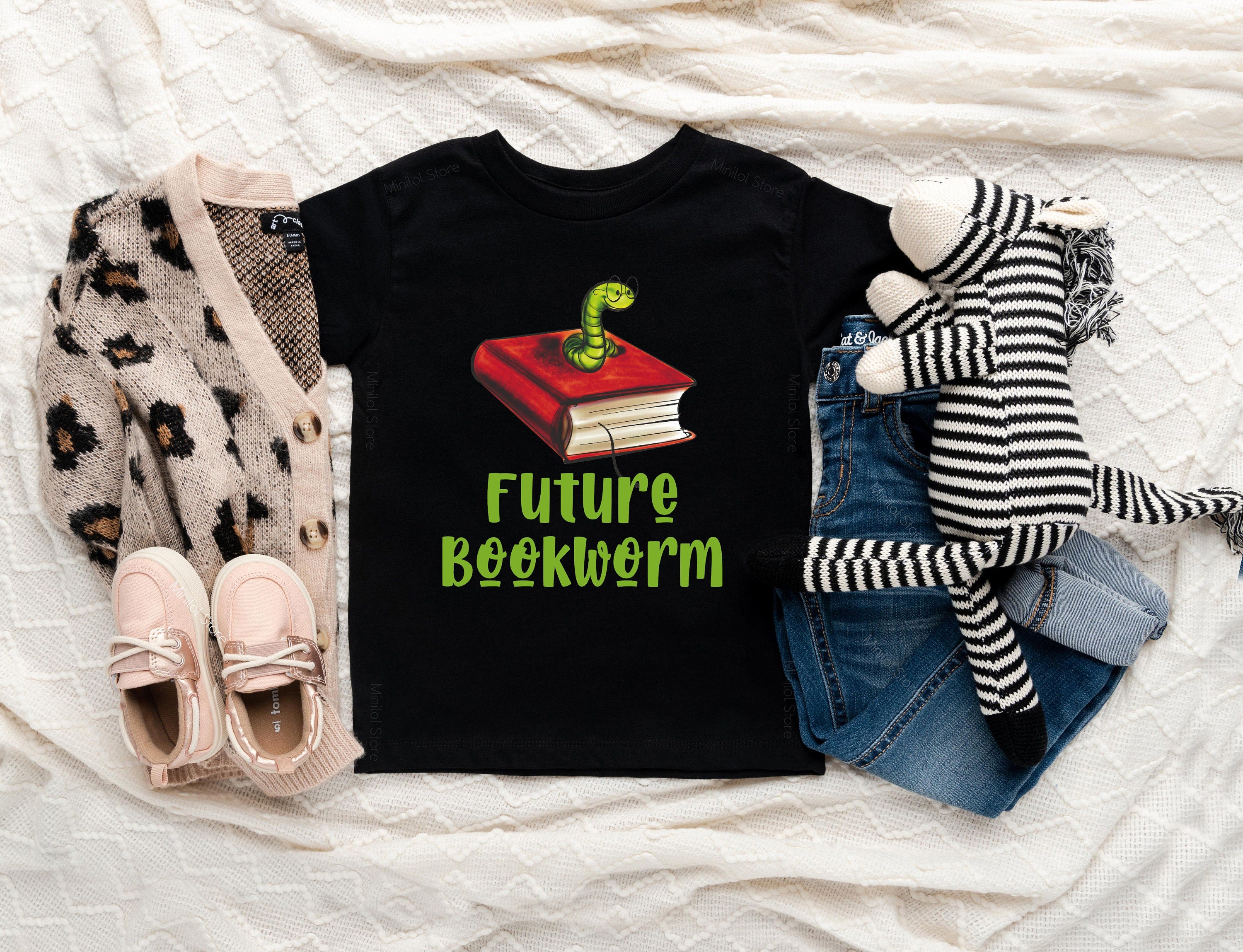 Future Bookworm Shirt, Birthday Gift, Literature Shirt, Book Toddler Clothes, Bookworm Toddler Gift, Unisex Baby Clothes