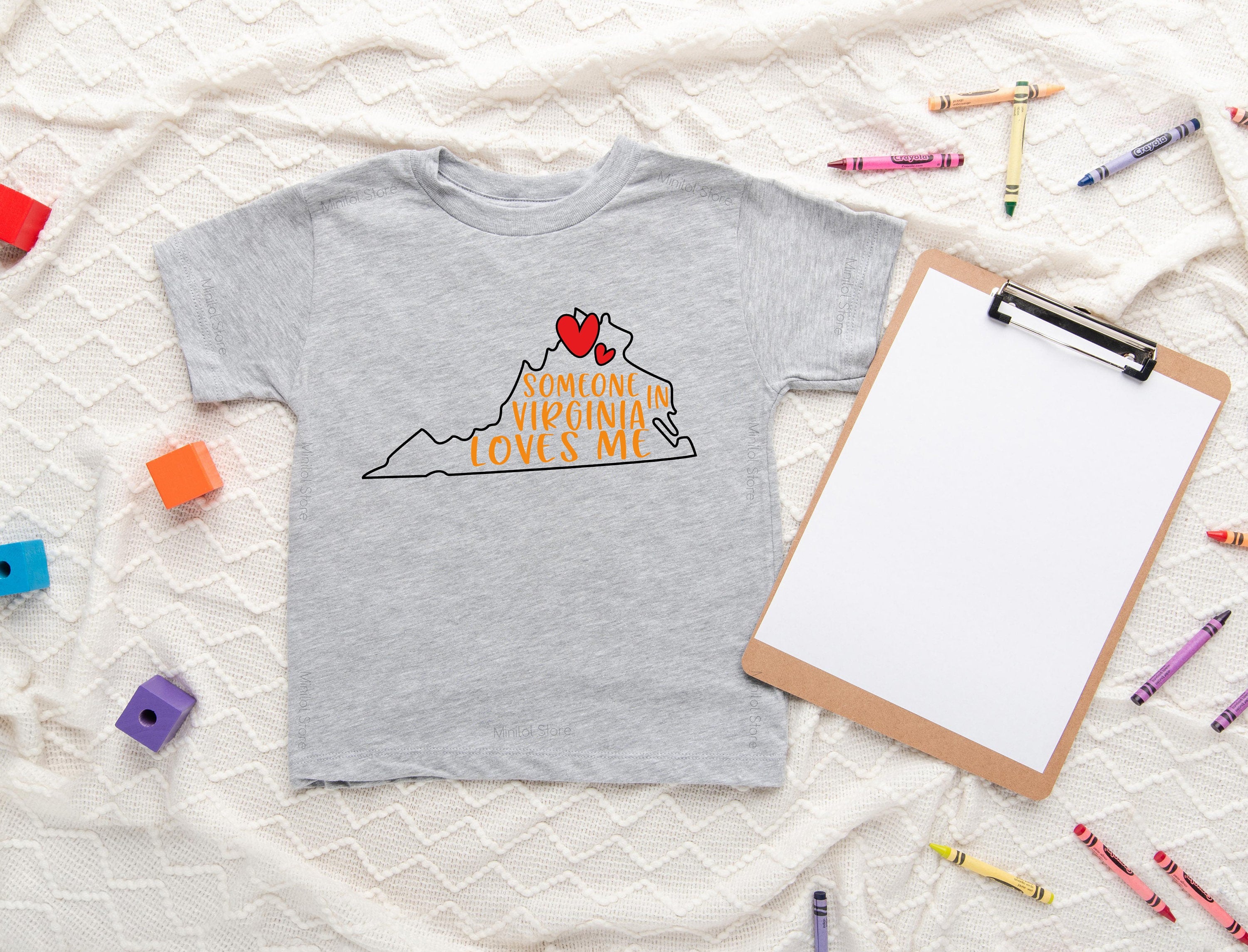 Someone In Virginia Loves Me Shirt, Virginia Baby Shirt Loved Baby Shirt, VirginiaThemed Shirt, State Baby Shirt