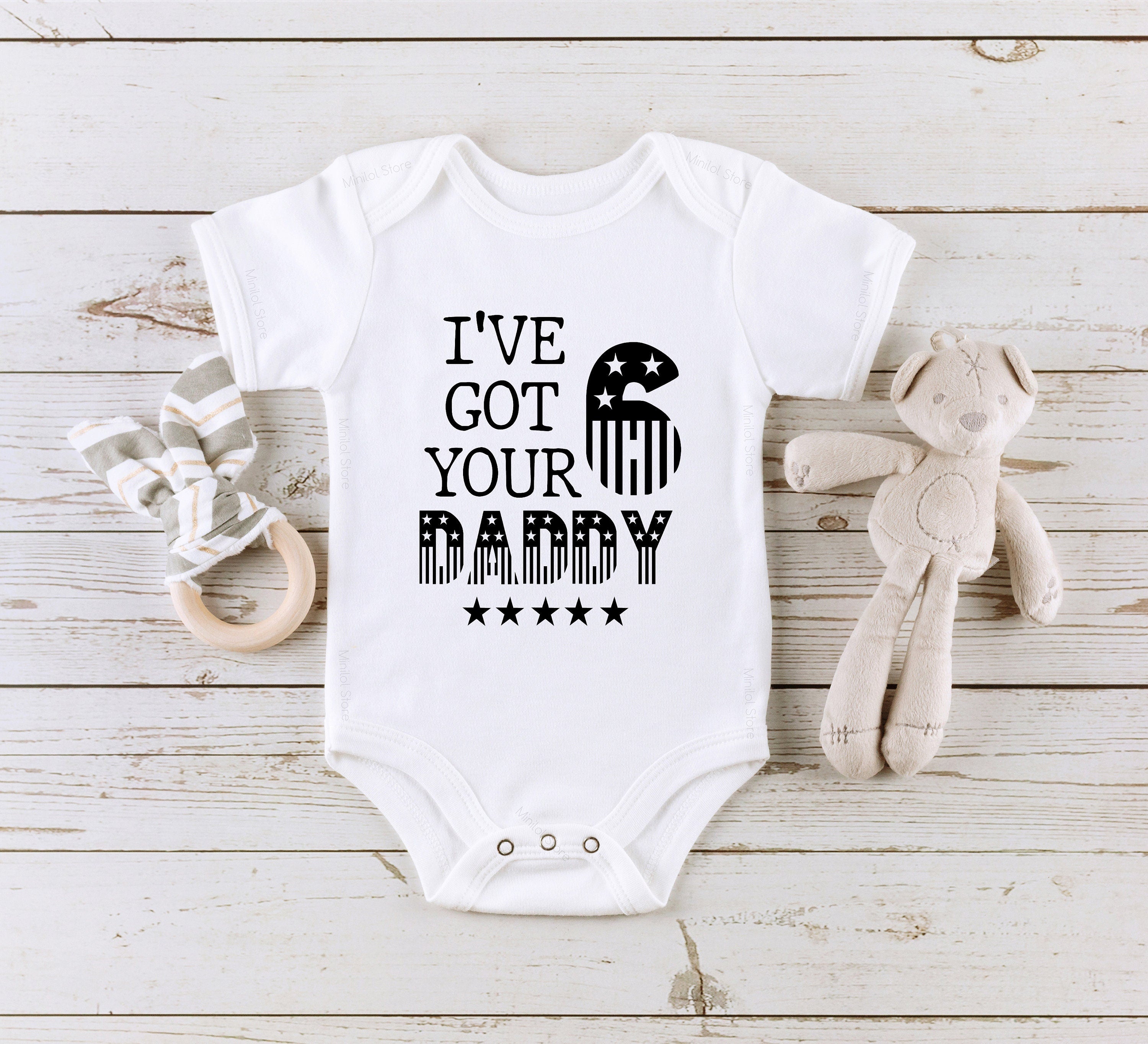 Got Your 6 Onesie® Police Baby Onesie® Daddy Cop Onesie® Police Baby Gift Onesie® Law Enforcement Baby, Baby Gift Onesie®