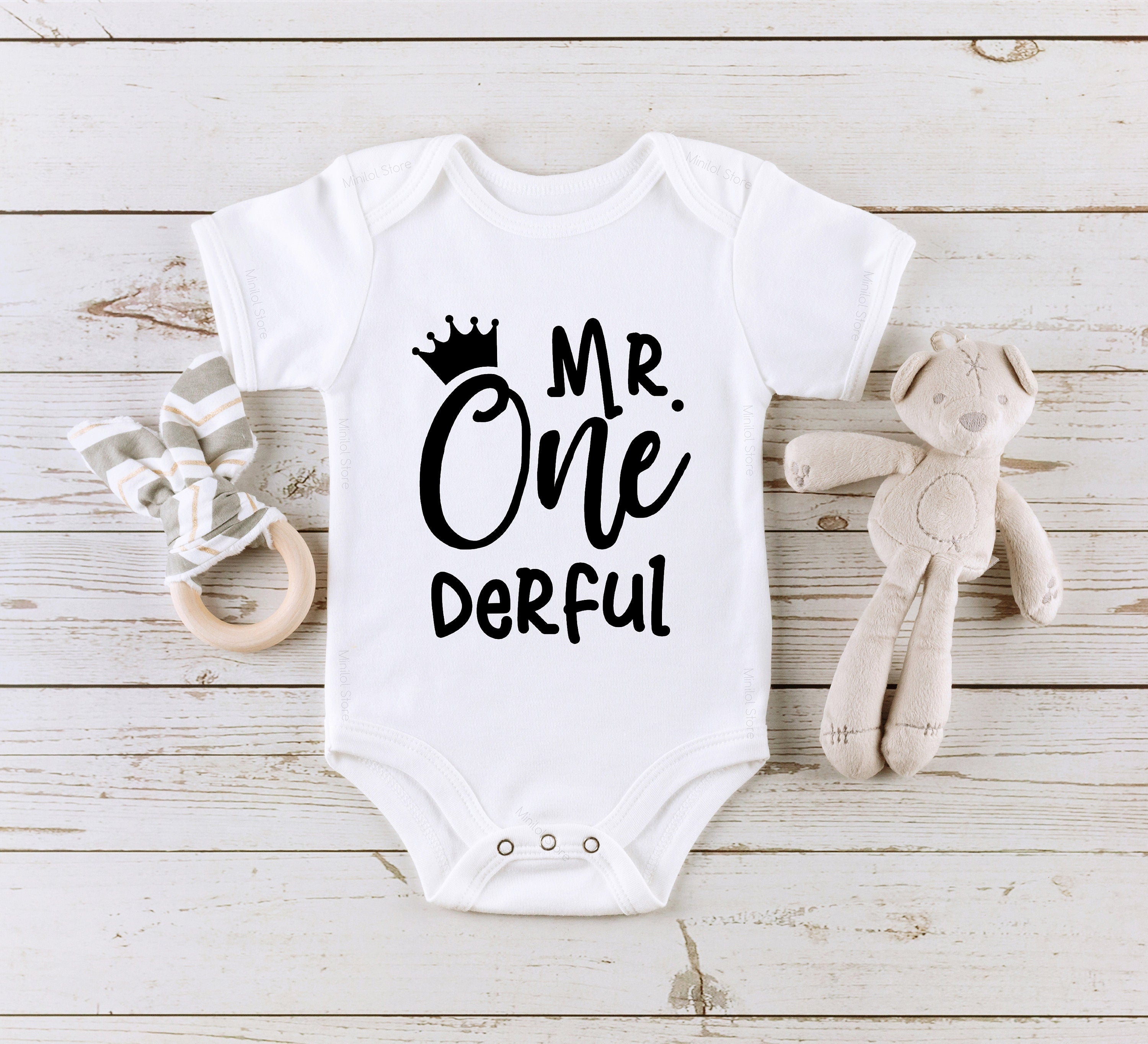 Mr Onederful Birthday Onesie® 1st Birthday Boy Outfit, First Birthday Boy Shirt, Mr Onederful Birthday Bodysuit, Birthday Gift
