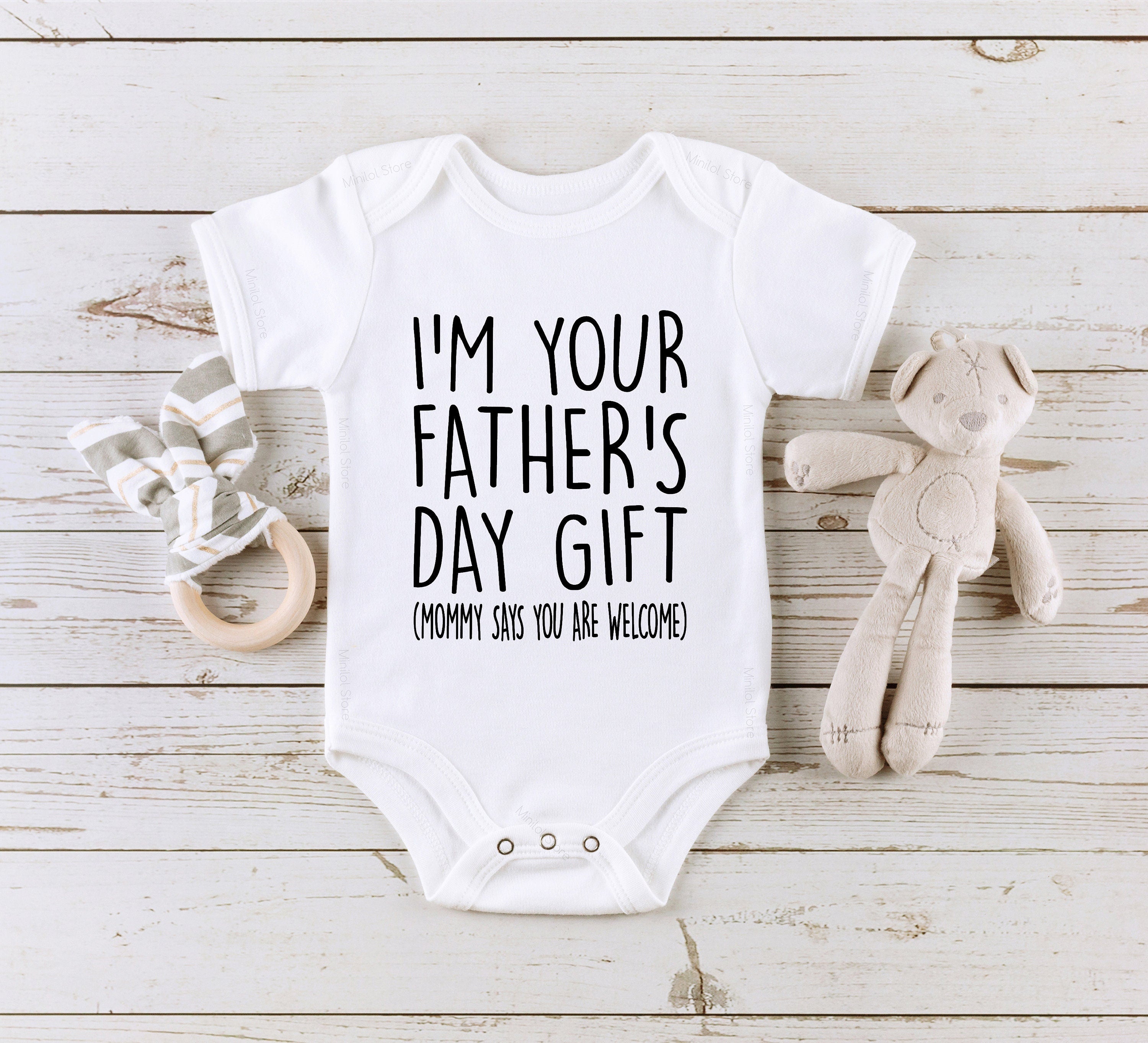 Father's Day Onesie® Funny "I'm Your Father's Day Gift" Father's Day Bodysuit, Cute Father's Day Gift