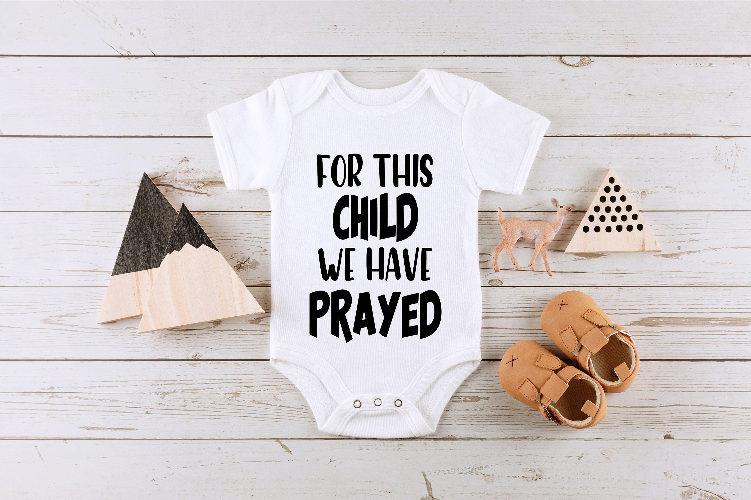 For This Child We Have Prayed Baby , IVF Baby Shower Gift, Pregnancy Announcement ®, Newborn Onesie®, Unisex Baby Adoption