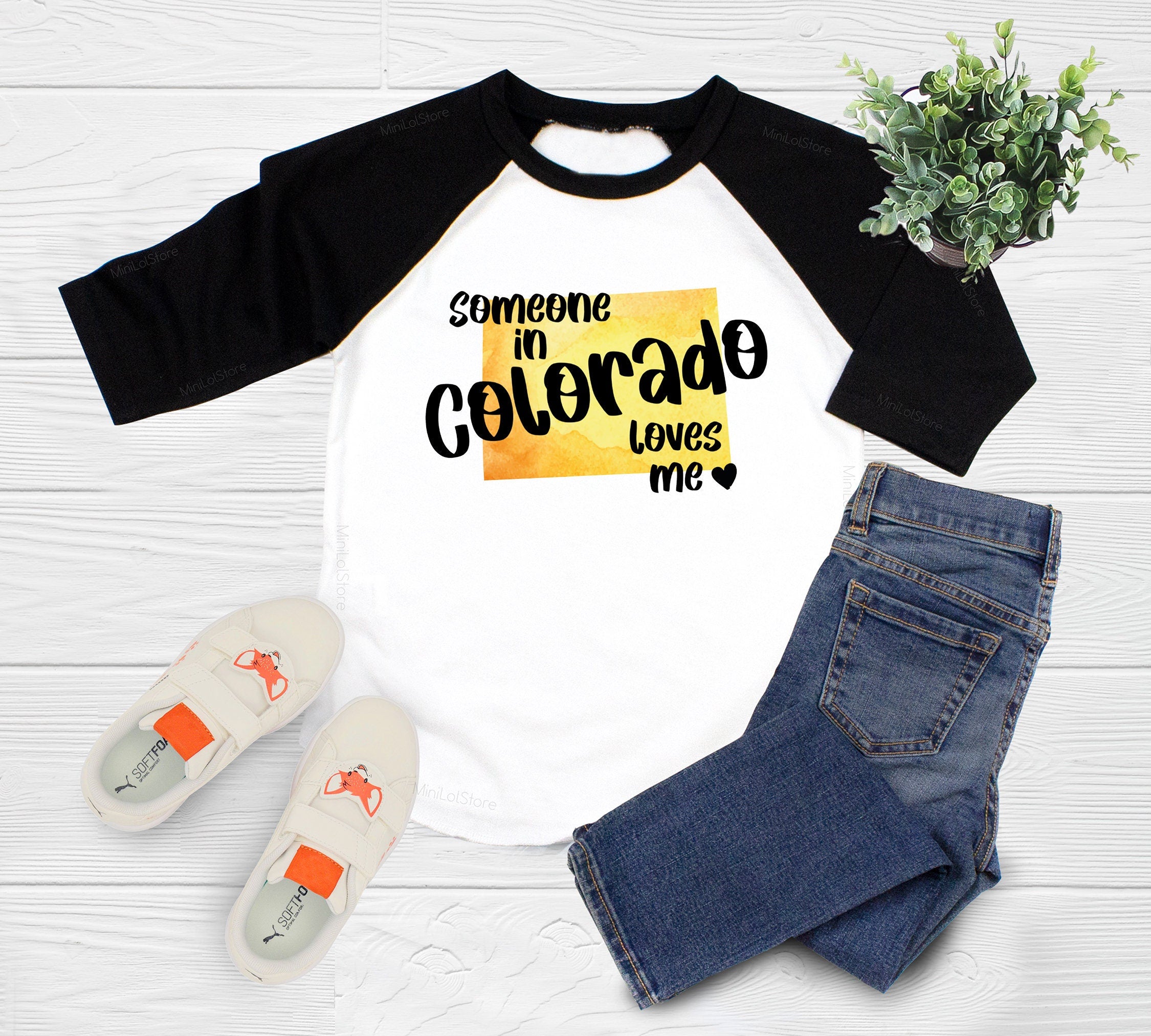 Someone In Colorado Loves Me Shirt, State Kids Shirt, Toddler Gift, Toddler Boy Shirt, Toddler Girl Shirt, Unique Kids Gift