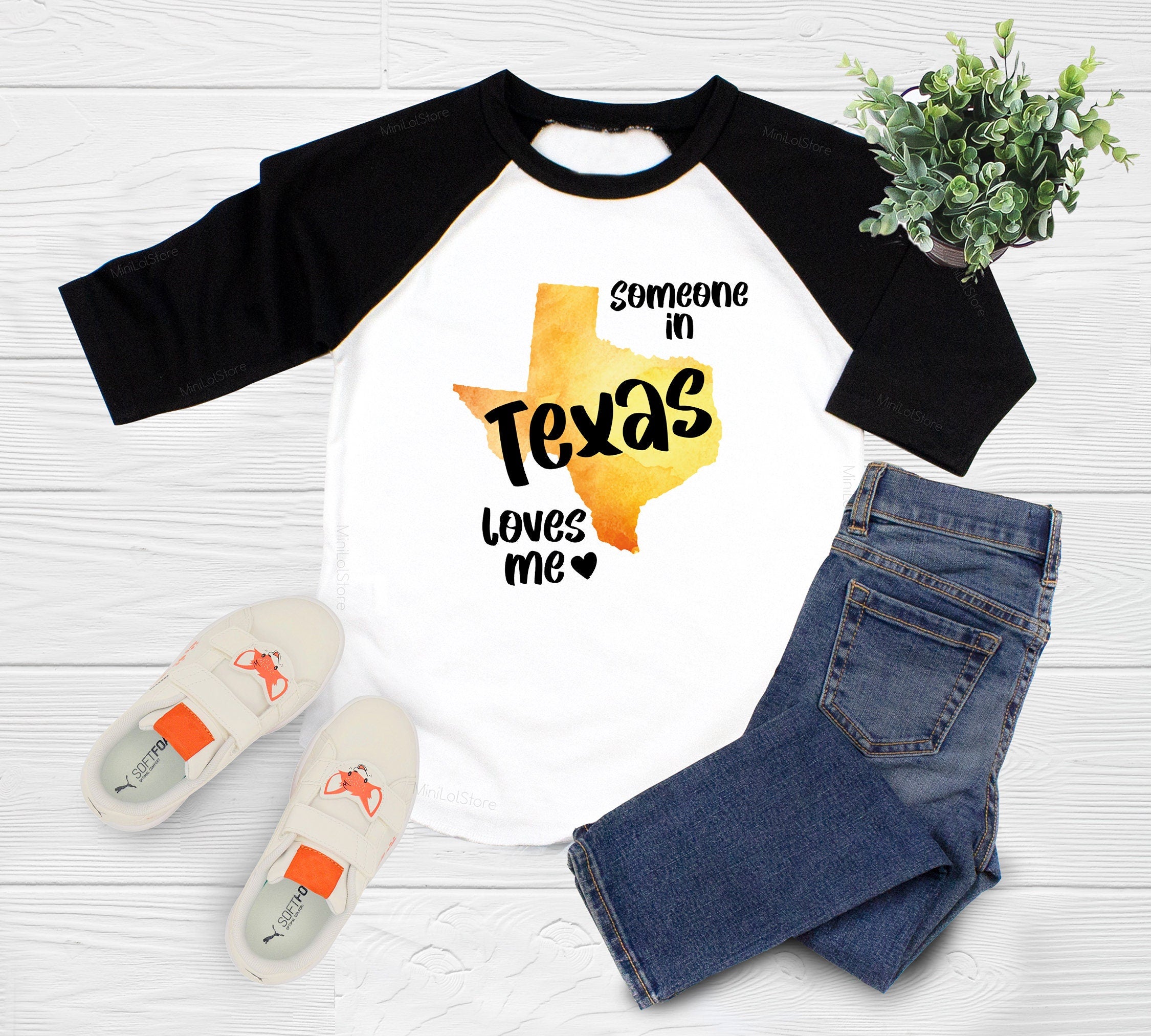 Someone In Texas Loves Me Shirt, Kids Shirt, Toddler Gift, Kids Boy Shirt, Kids Girl Gift, Unique Kids Shirt
