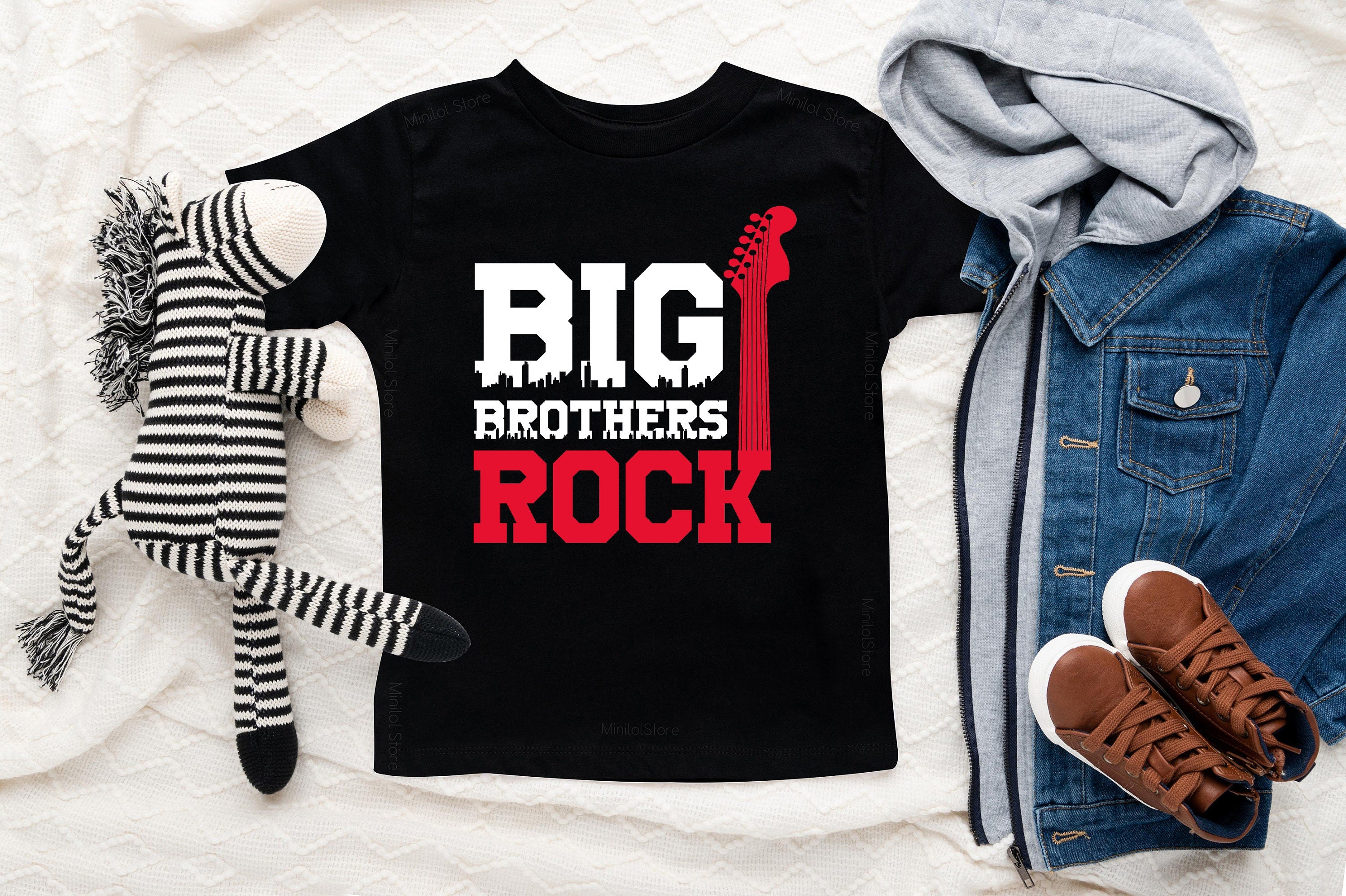 Big Brother Kids Tshirt, Big Brothers Rock Shirt, Big Brother Raglan, Brothers Rock Baseball Tee