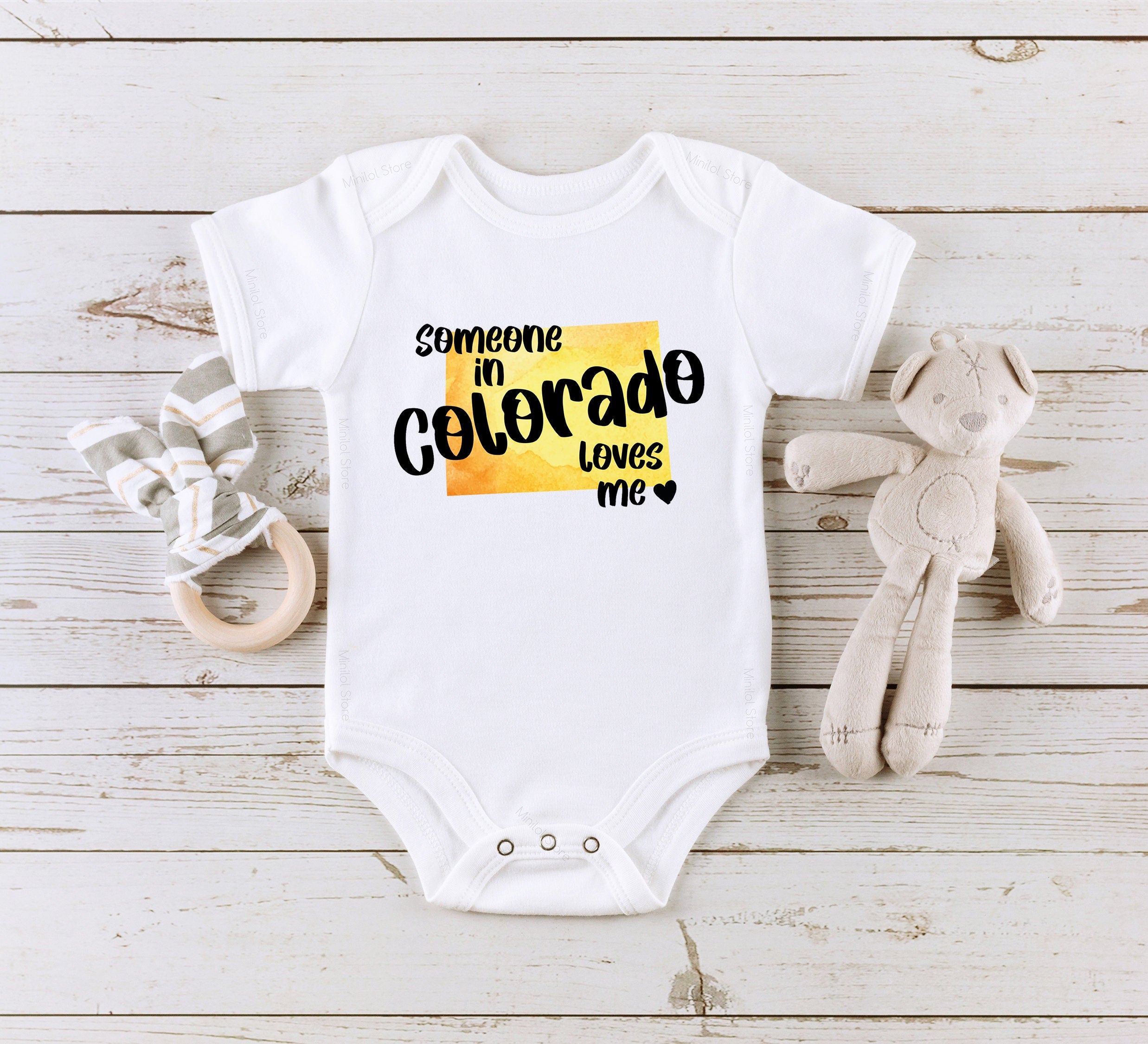 Someone In Colorado Me Onesie®, State Baby Onesie®, Baby Shower Gift, Baby Boy Onesie®, Baby Bodysuit, Unique Baby Gift