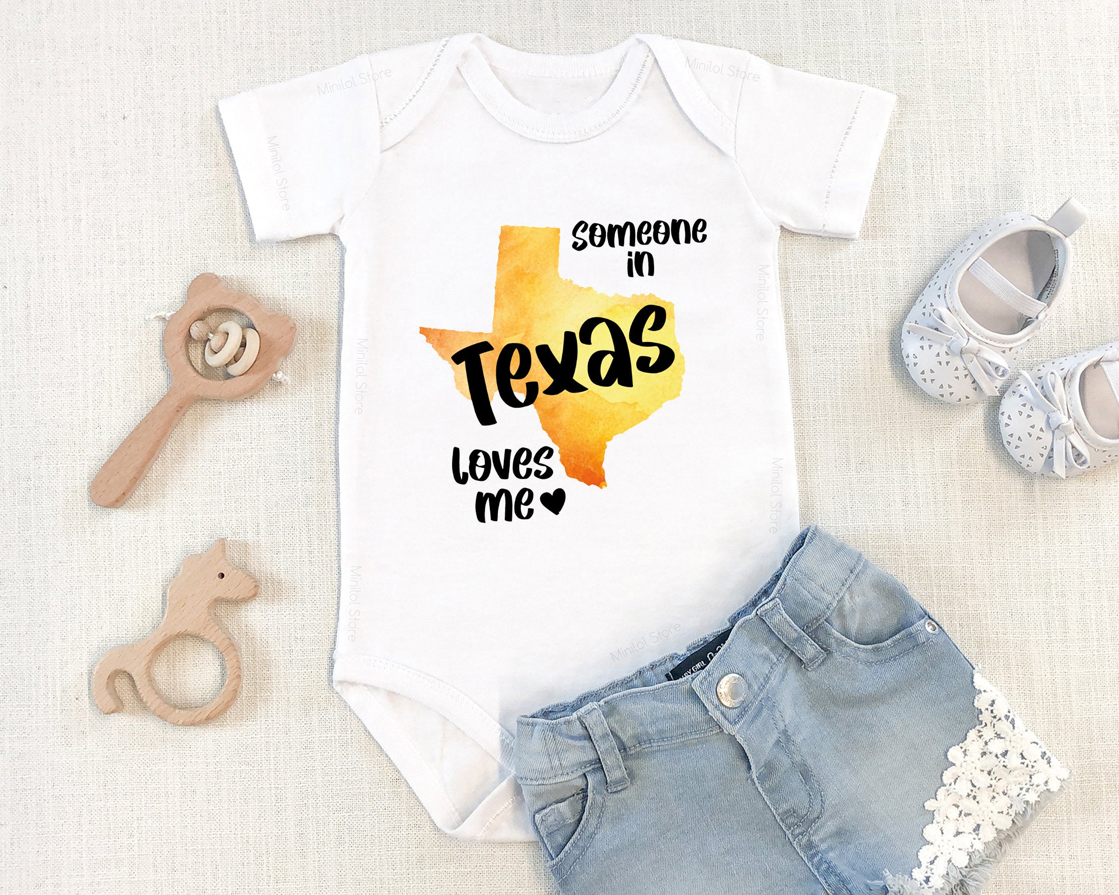Someone In Texas Loves Me , Bodysuit, Baby Bodysuit , Baby Shower Gift, Baby Boy Onesie®, Baby Bodysuit, Unique Baby Gift