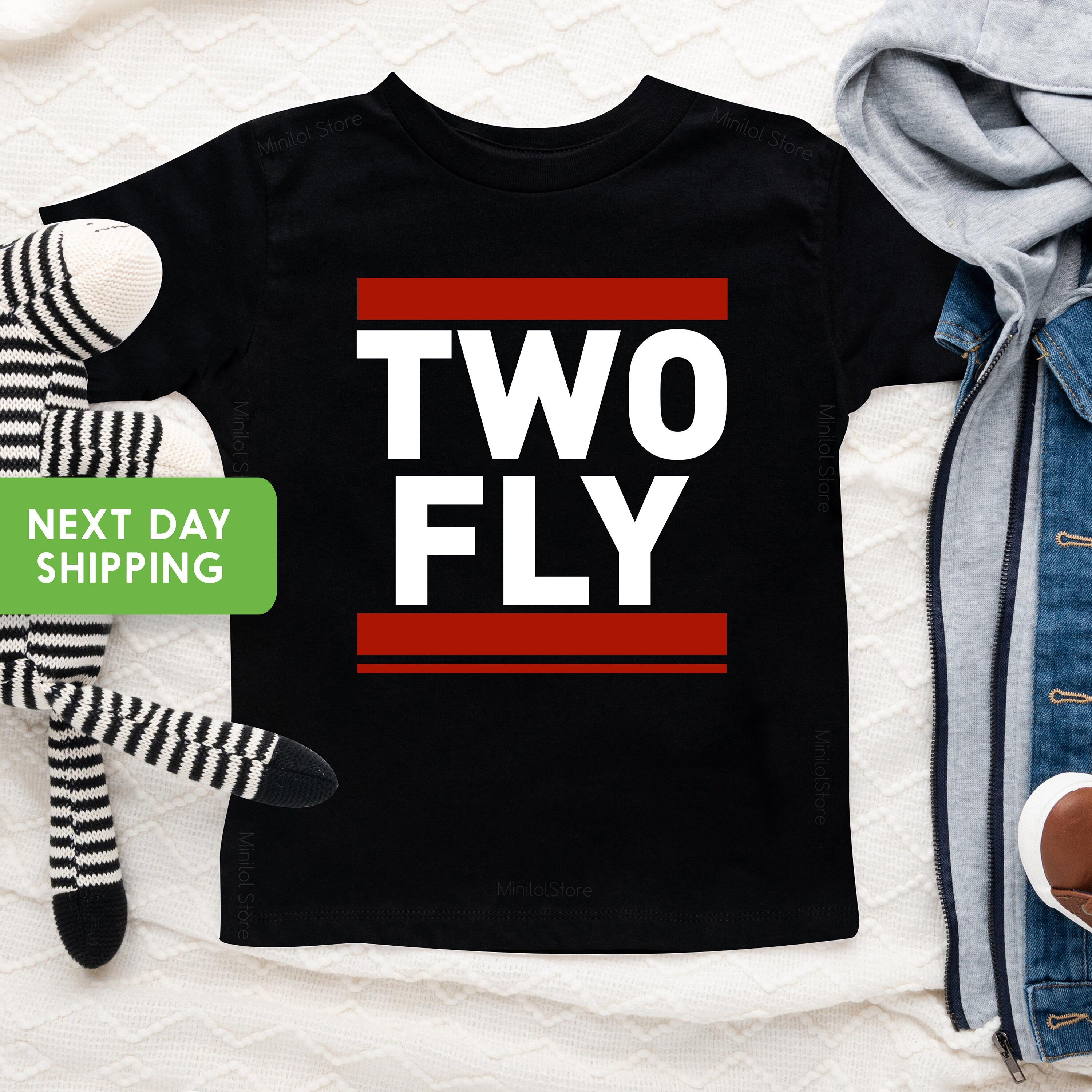 Two Fly Birthday Toddler Shirt, Toddler Boy Shirt, Second Birthday Shirt, 2 Year Shirt