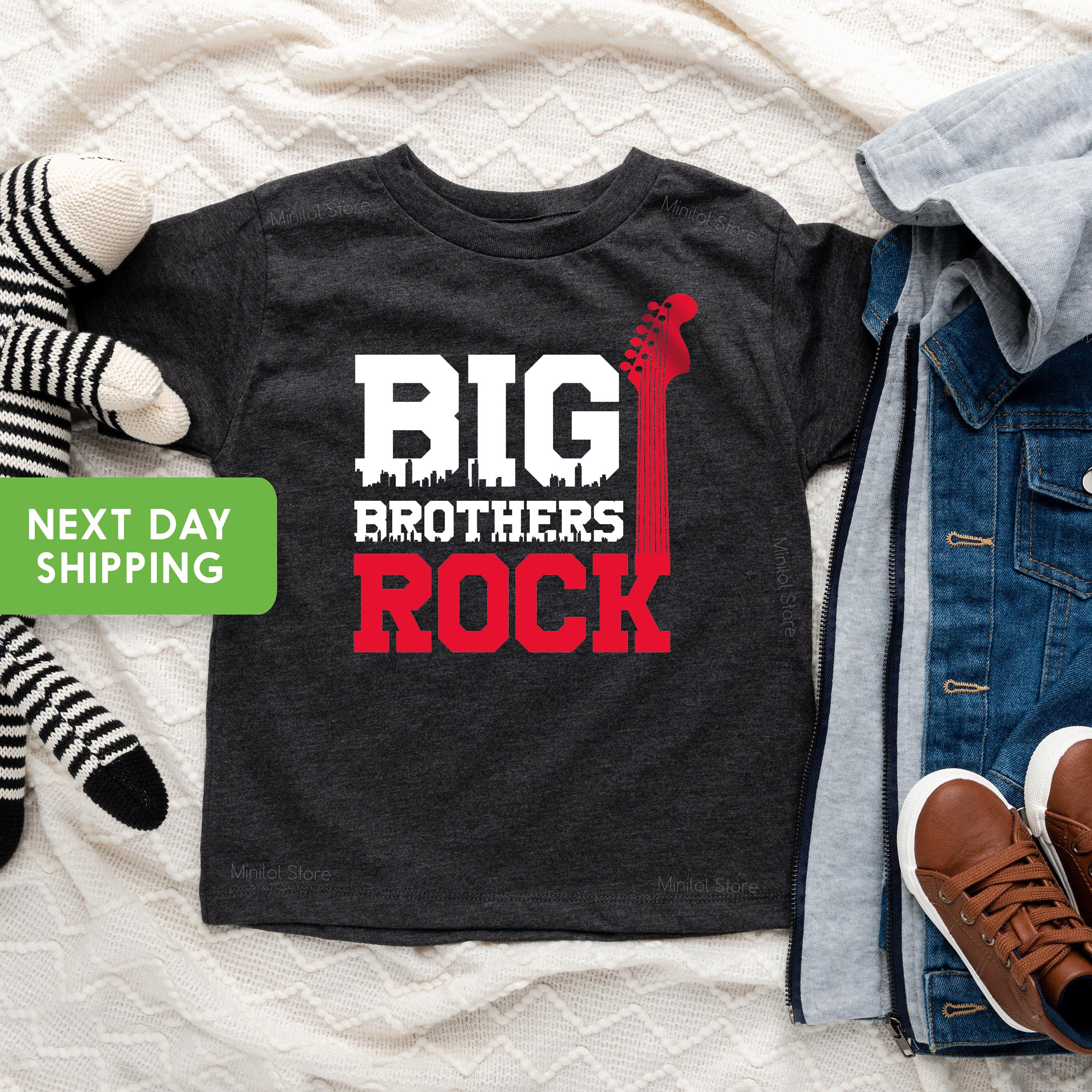 Big Brother Kids Tshirt, Big Brothers Rock Shirt, Big Brother Raglan, Brothers Rock Baseball Tee