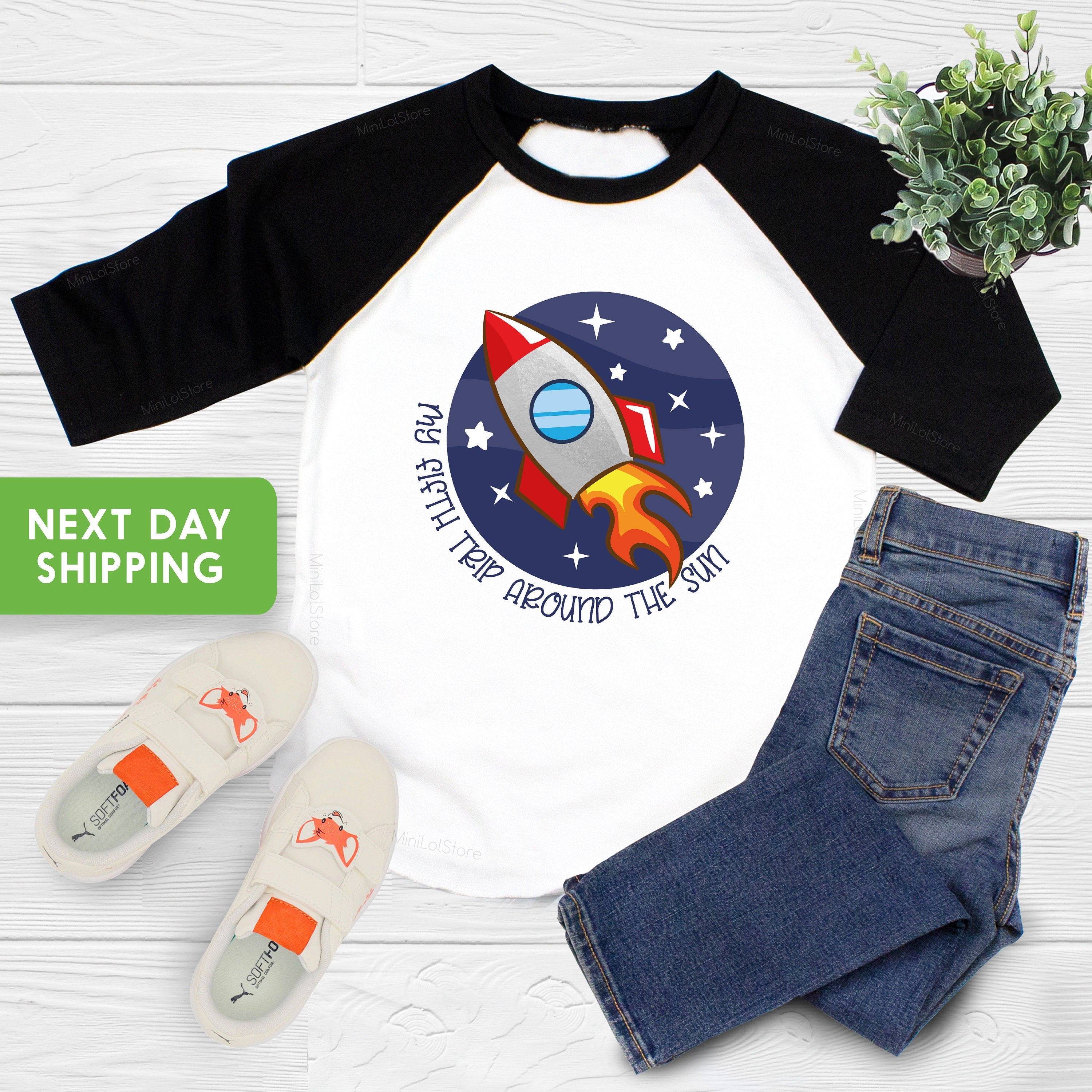 Fifth Trip Around The Sun Birthday, Rocket Ship Birthday Shirt, 5th Birthday Shirt Boy, Spaceship Birthday Party, Kids Boy Fifth Birthday