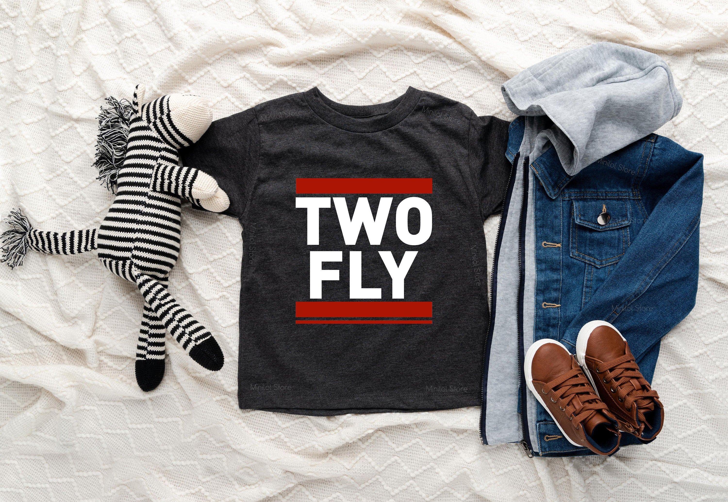 Two Fly Birthday Toddler Shirt, Toddler Boy Shirt, Second Birthday Shirt, 2 Year Shirt