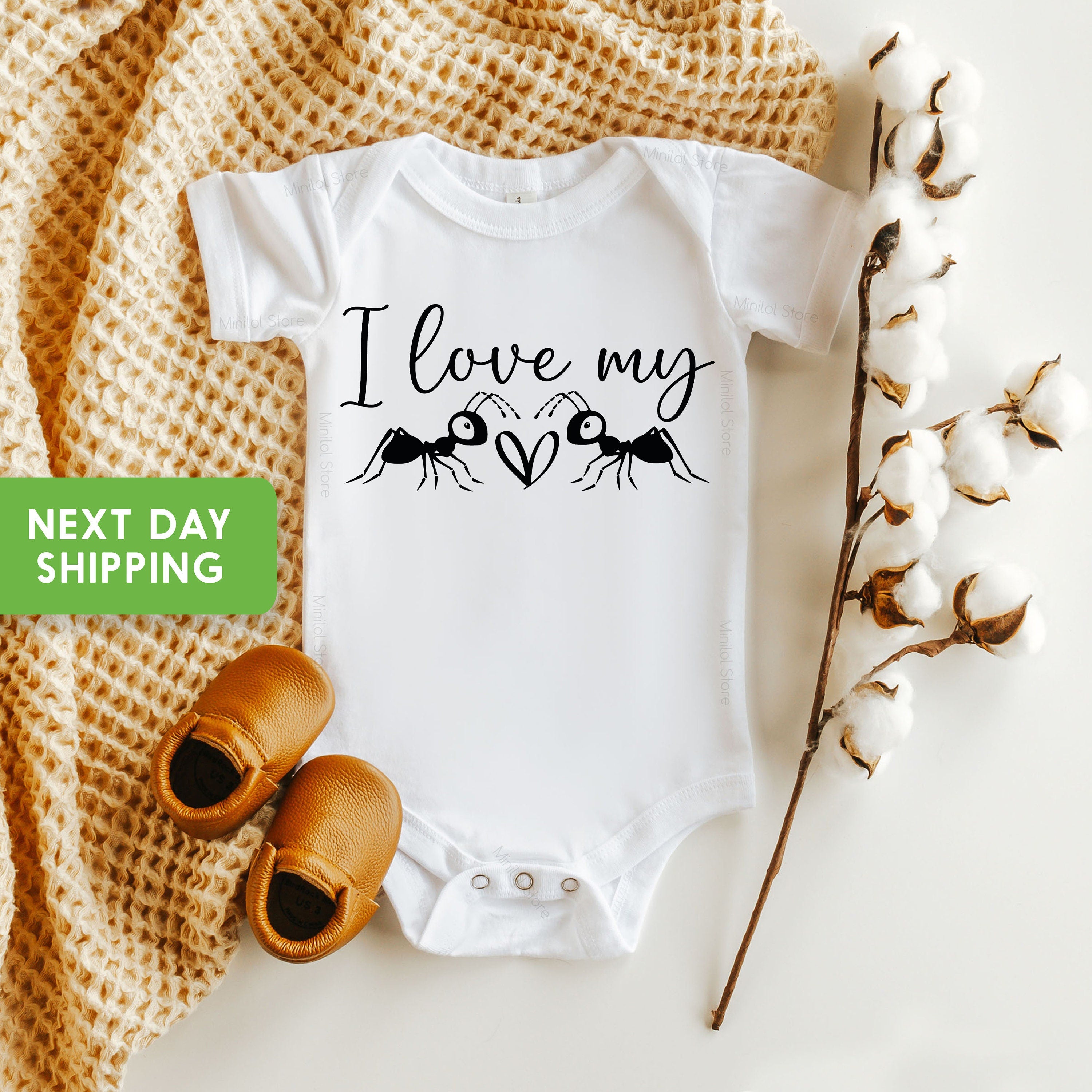 I Love My Aunts Onesie® Baby Bodysuit, Aunt Baby Onesie® Announcement Baby Shower Gift