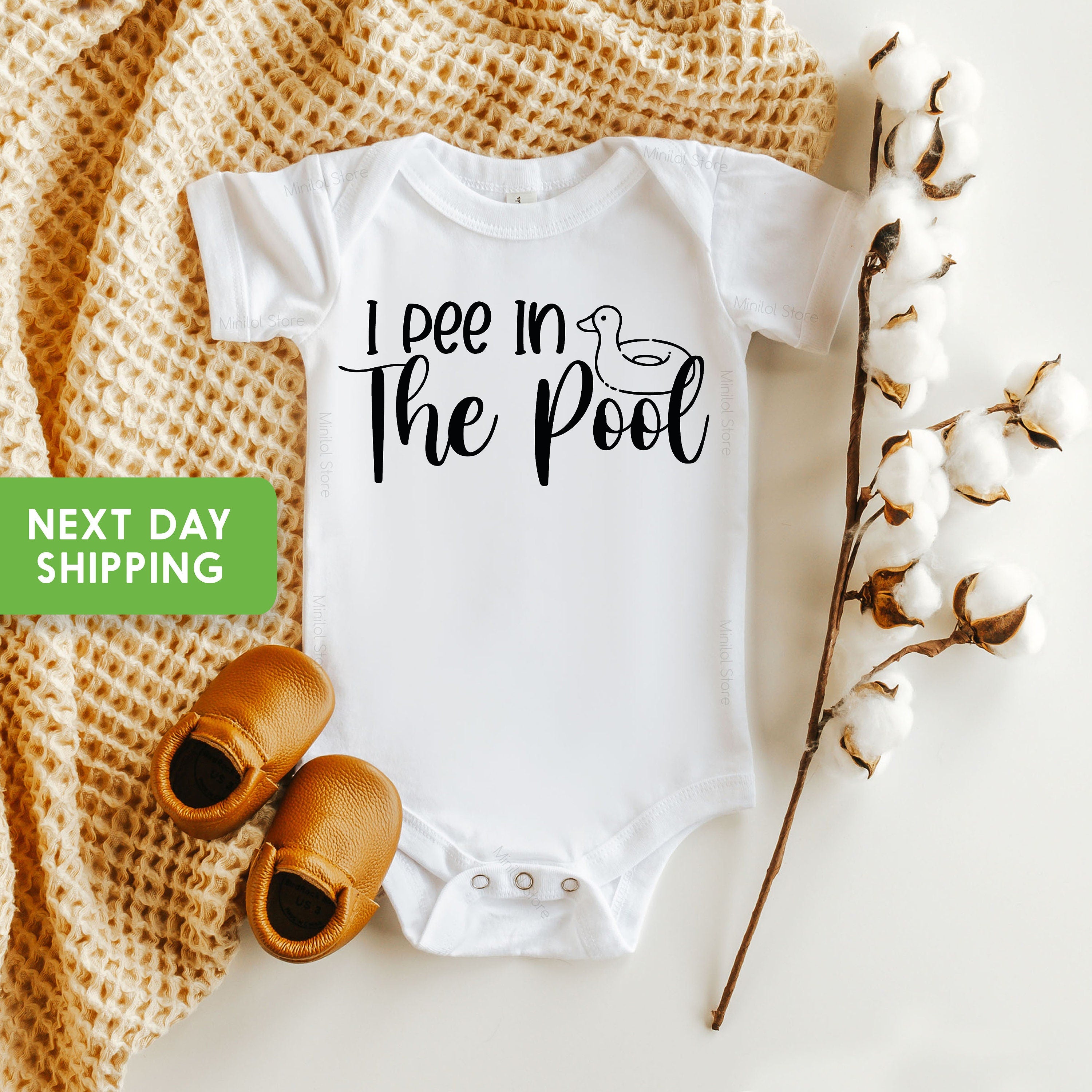 I Pee In The Pool Onesie®, Funny Baby 0nesie®, Baby Shower Gift, Funny Pool Bodysuit, Trendy Baby Clothes