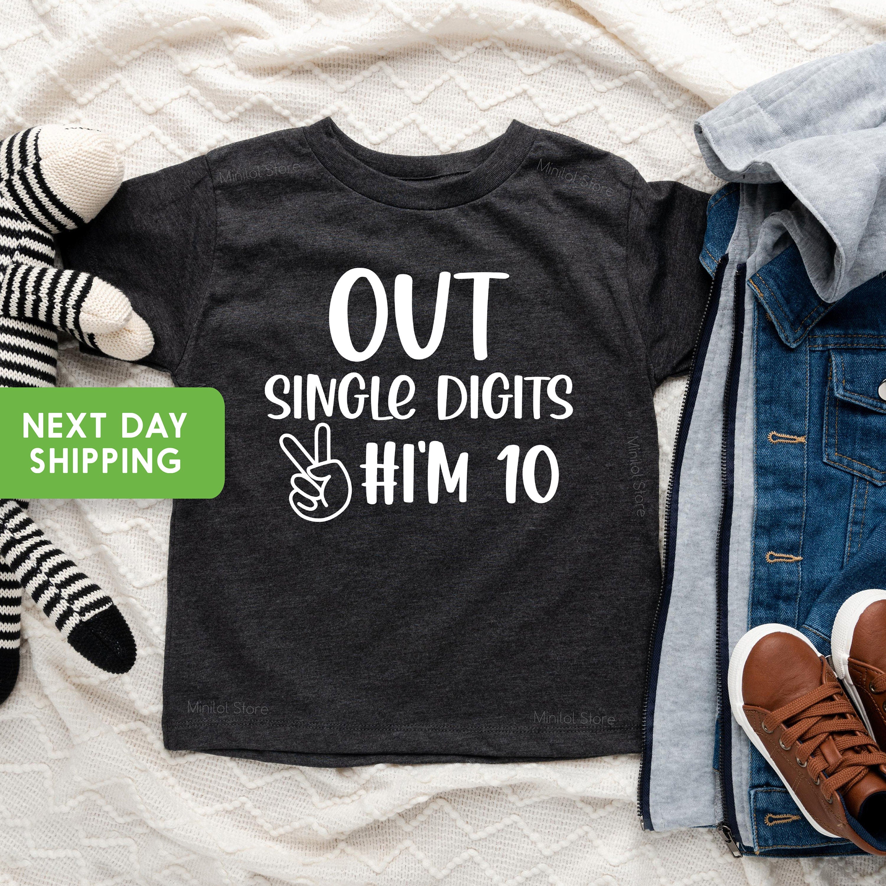 Double Digits Shirt Girls, 10th Birthday Shirt Girl, Double Digits Birthday Shirt, 10 Double Digits, Peace Shirt