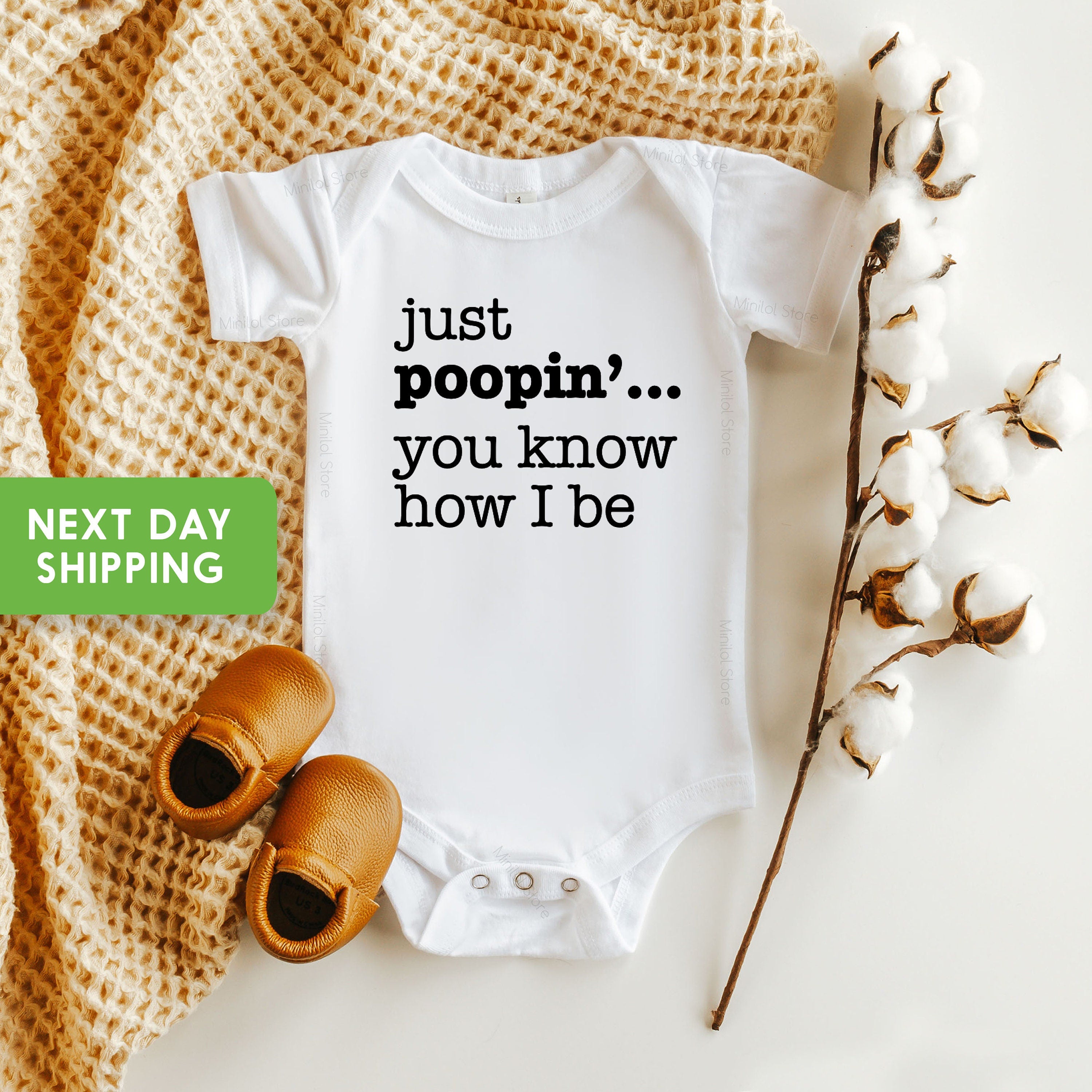 Just Poopin' You Know How I Be Onesie® Hipster Baby Clothes, Baby Onesie® Funny
