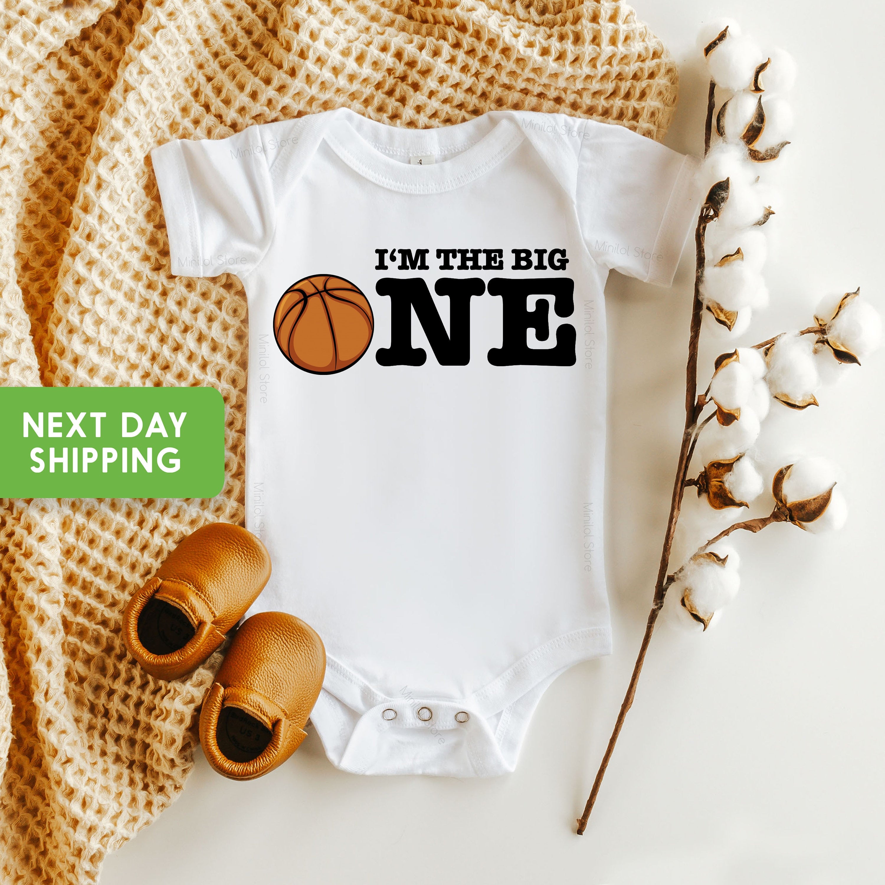 First Birthday Boy, Basketball OnesieĀ® The Big One Birthday Shirt, Cake Smash Outfit, Baby Boy Birthday Gift