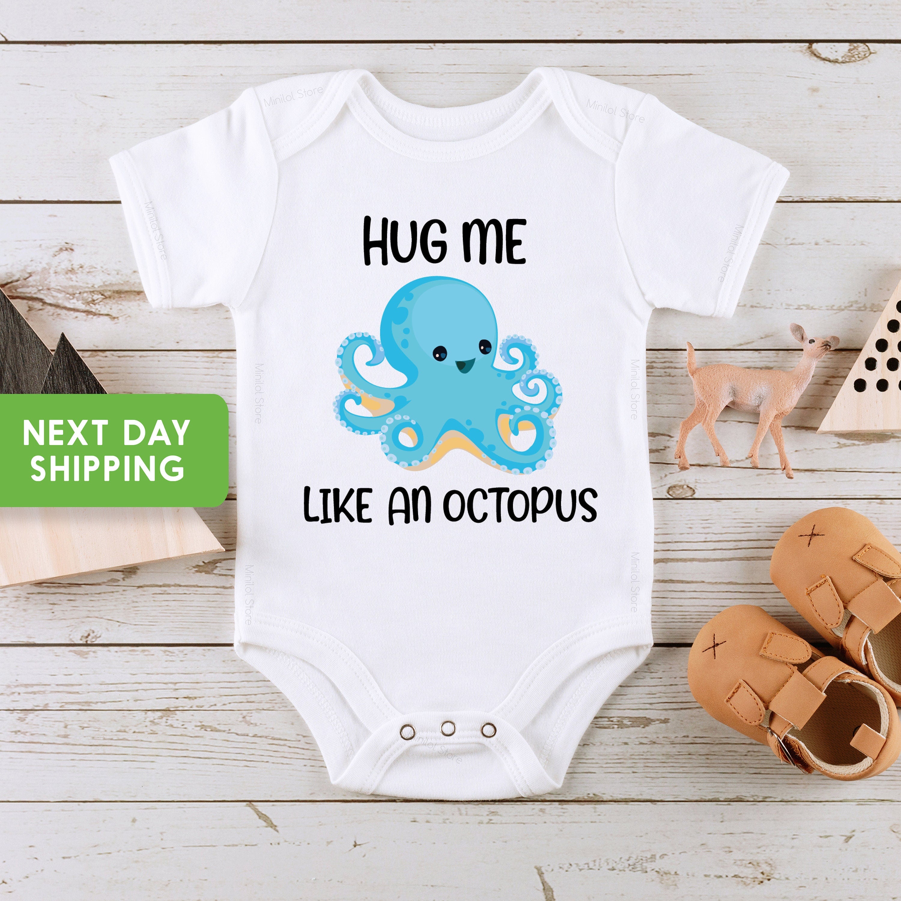 Octopus Onesie® Hug Me Like An Octopus Baby Onesie® Hipster Baby Onesie® Octopus Baby Shower, Funny Baby Onesie®