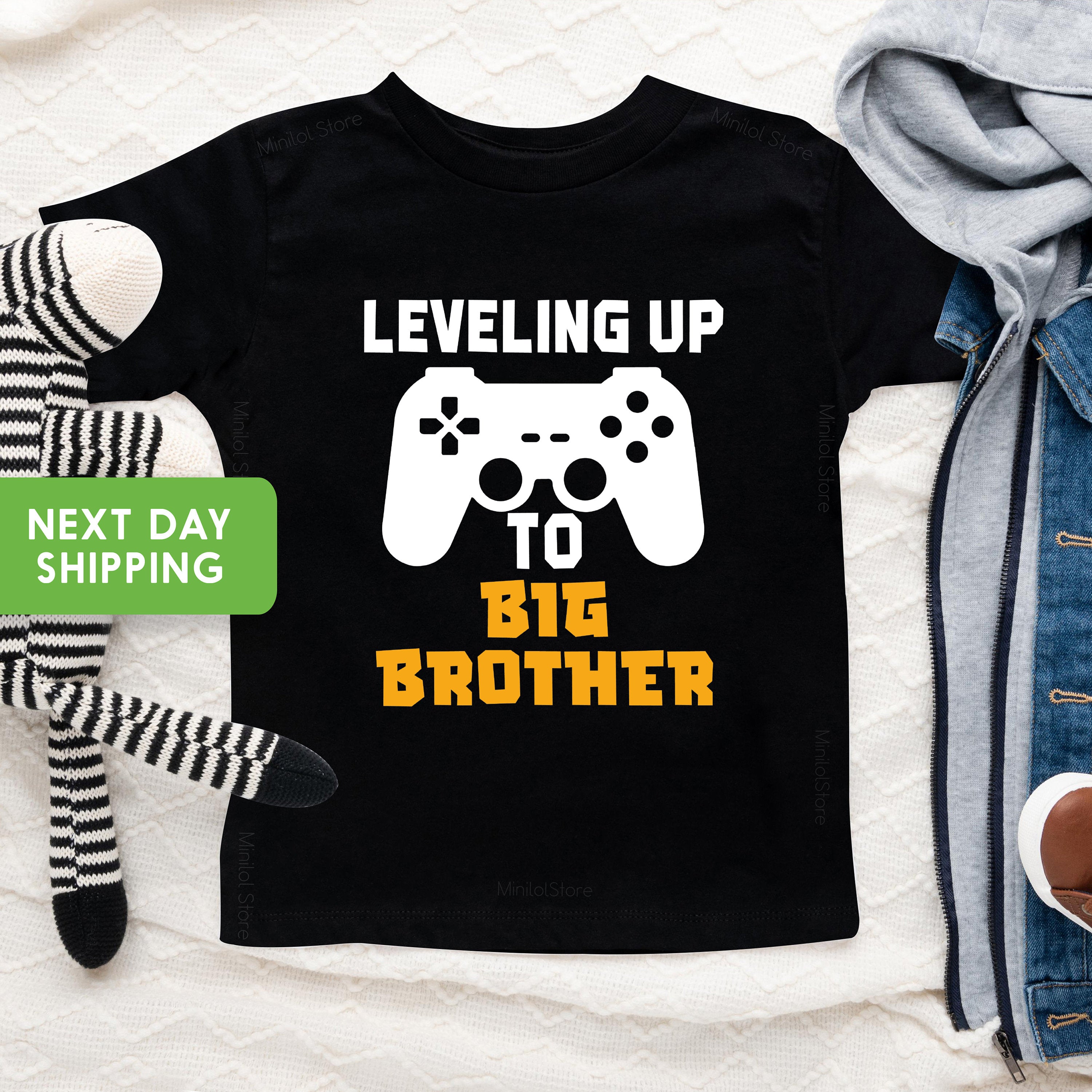 I'm Going To Be A Big Brother Shirts, Brother Announcement, Gift For New Brother, Leveling Up To Big Brother