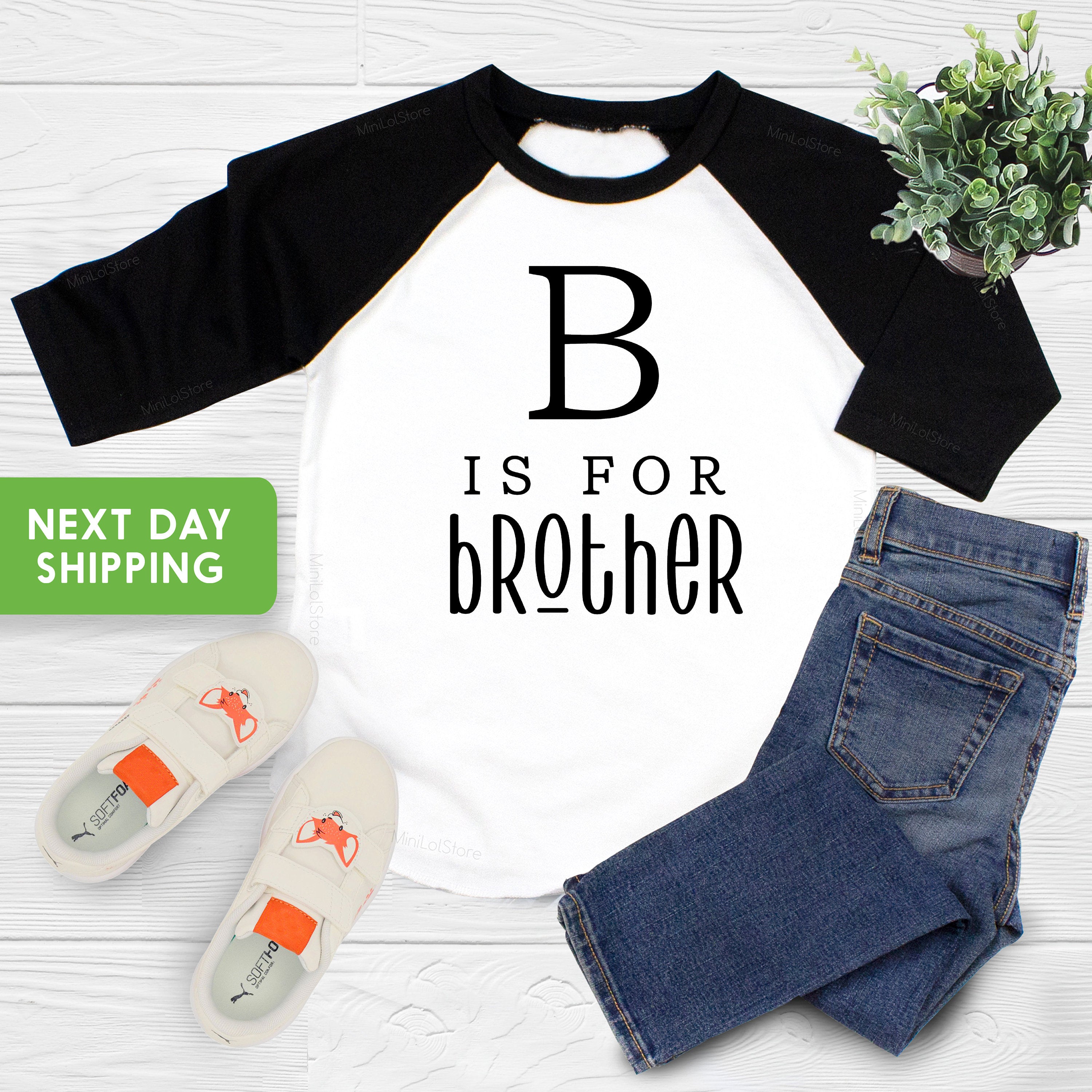 B is for Brother Shirt, Big Brother Shirt, Big Brother To Be, Sibling Reveal, Sibling Announcement, Baby Announcement, Gender Reveal