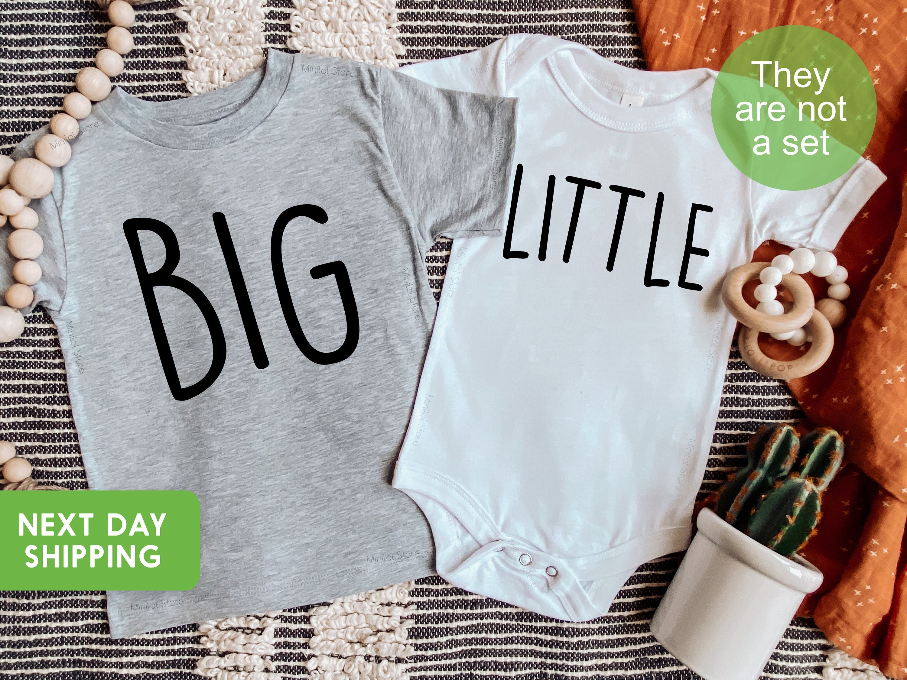 Pregnancy Reveal Announcement Sibling T-shirts. Big, Little, Second Pregnancy Announcement