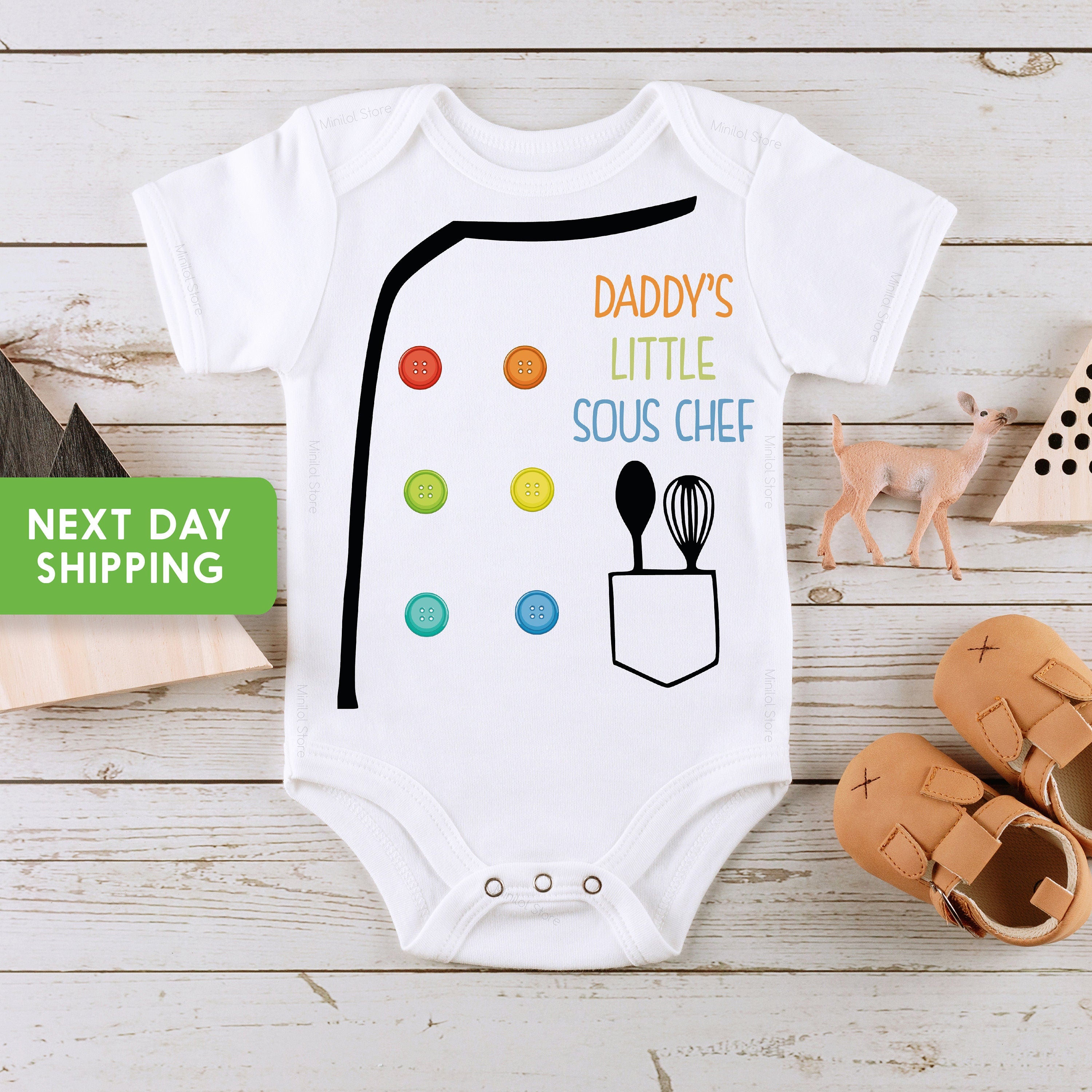 Little Chef Baby Onesie® Little Sous Chef Baby Bodysuit, Baby Chef Outfit, Infant Clothes, Daddy’s Little Chef, Mommy’s Little Chef