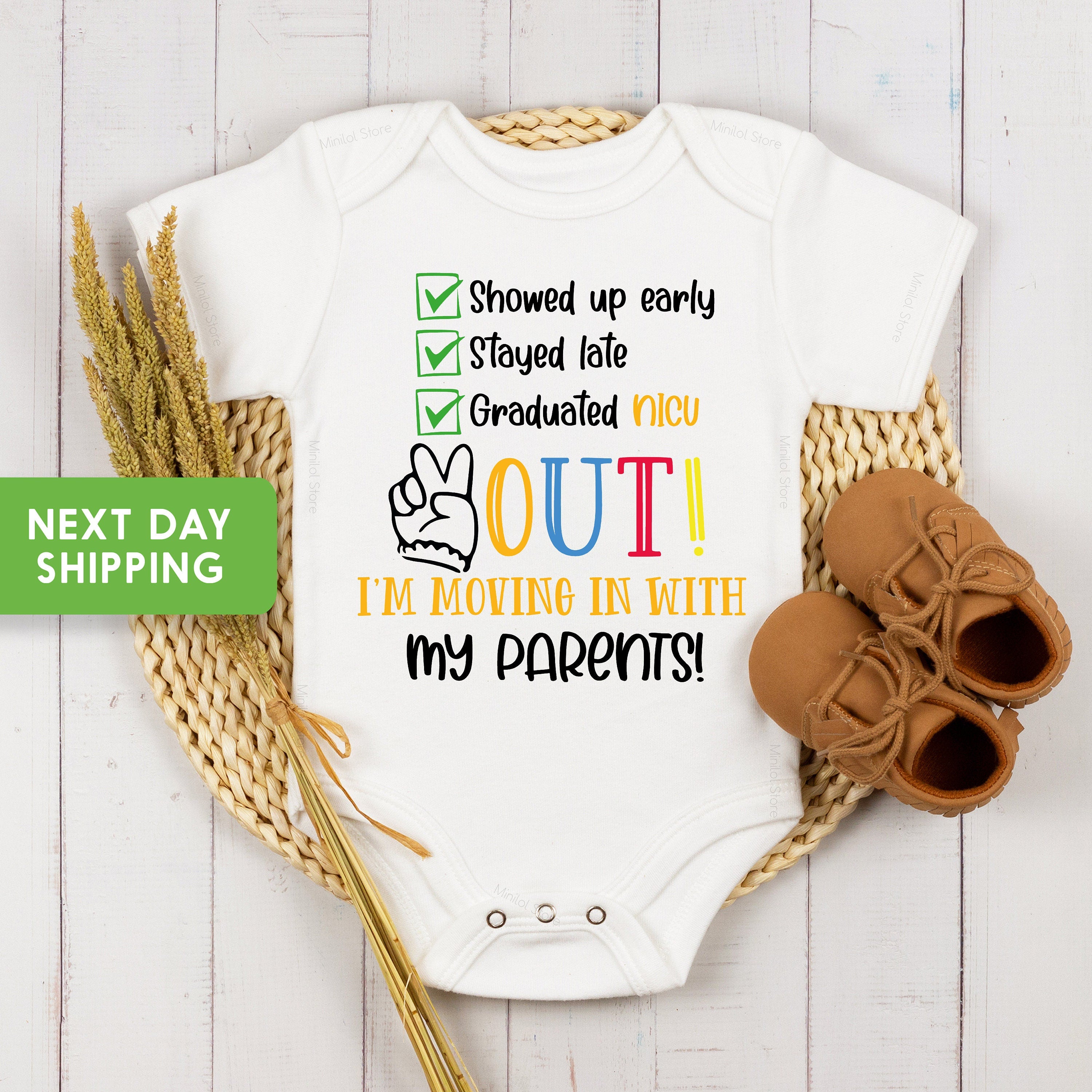 Peace Onesie®, Nicu Graduate Bodysuit, Going Home Onesie®, Preemie Baby Onesie®, Going Home Onesie®, Rainbow Baby Bodysuit