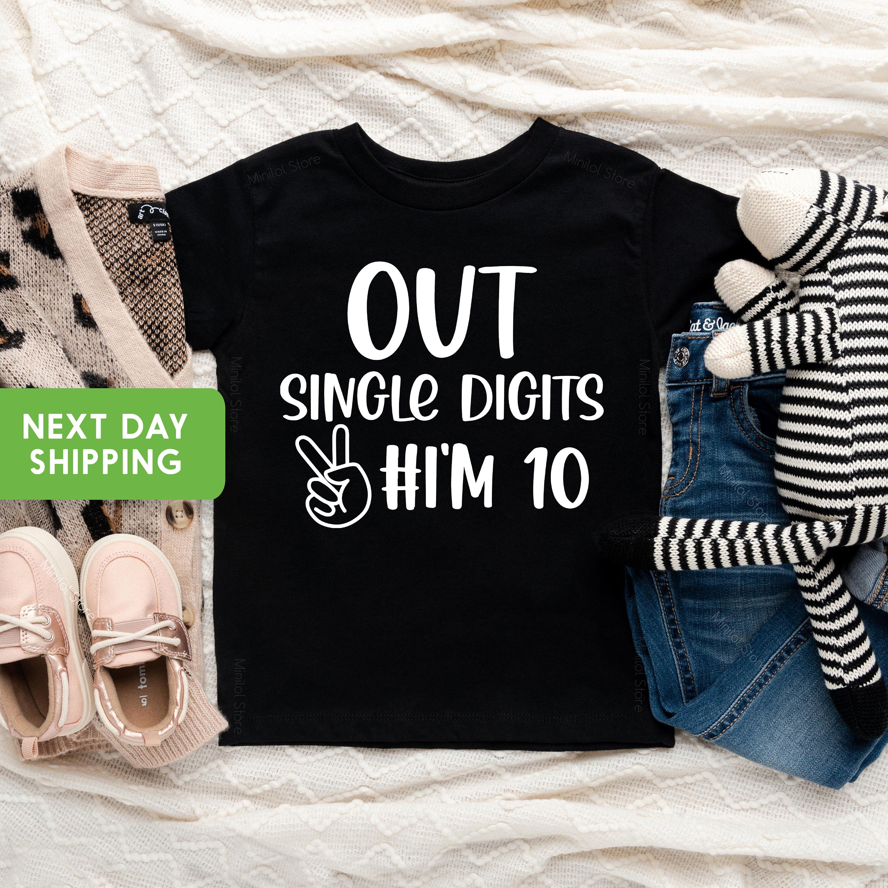 Double Digits Shirt Girls, 10th Birthday Shirt Girl, Double Digits Birthday Shirt, 10 Double Digits, Peace Shirt