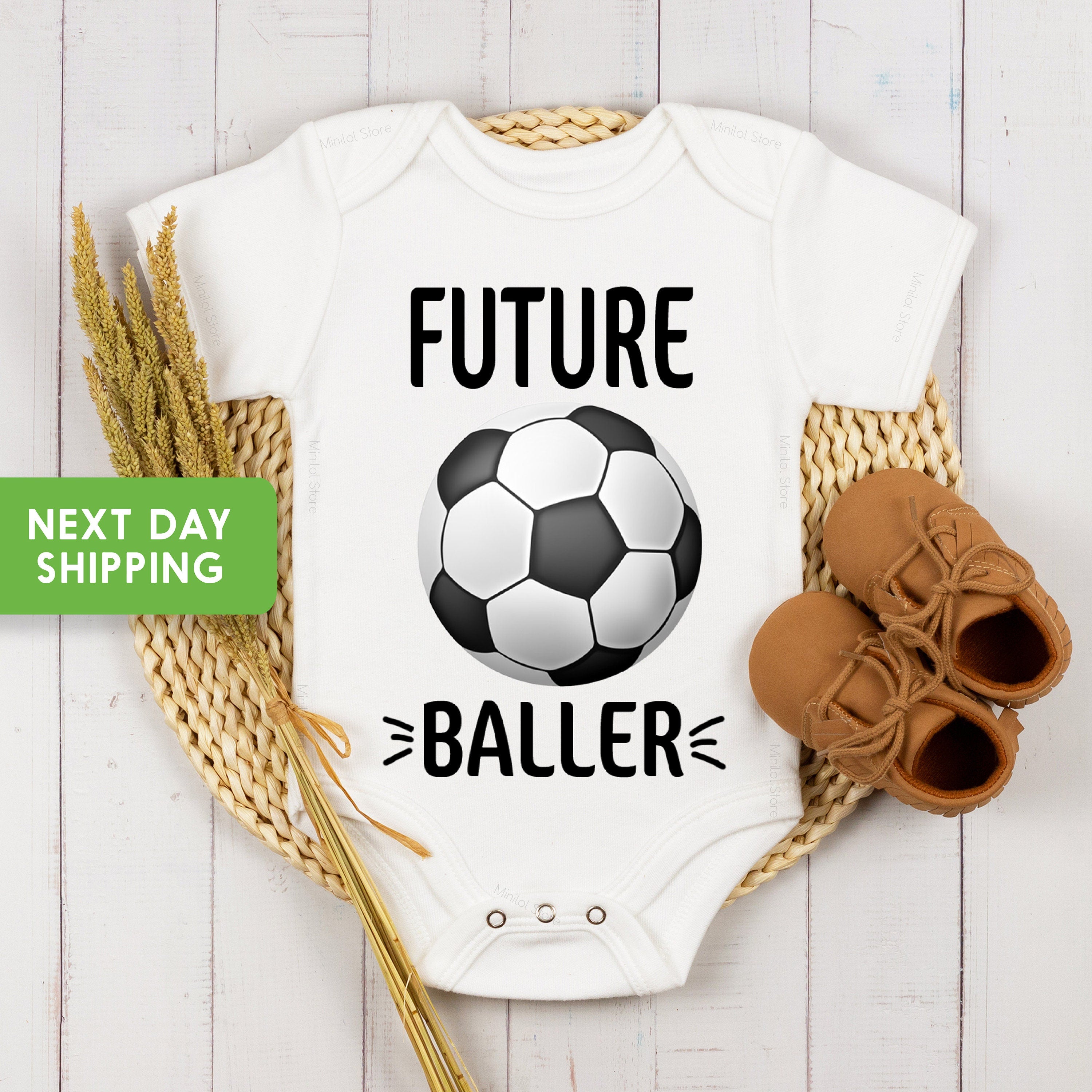 Future Ball Er Onesie®, Soccer Ball Baby Clothes, Soccer Themed Onesie®, Baby Boy Clothes, Girl Clothes, New Mom Gift