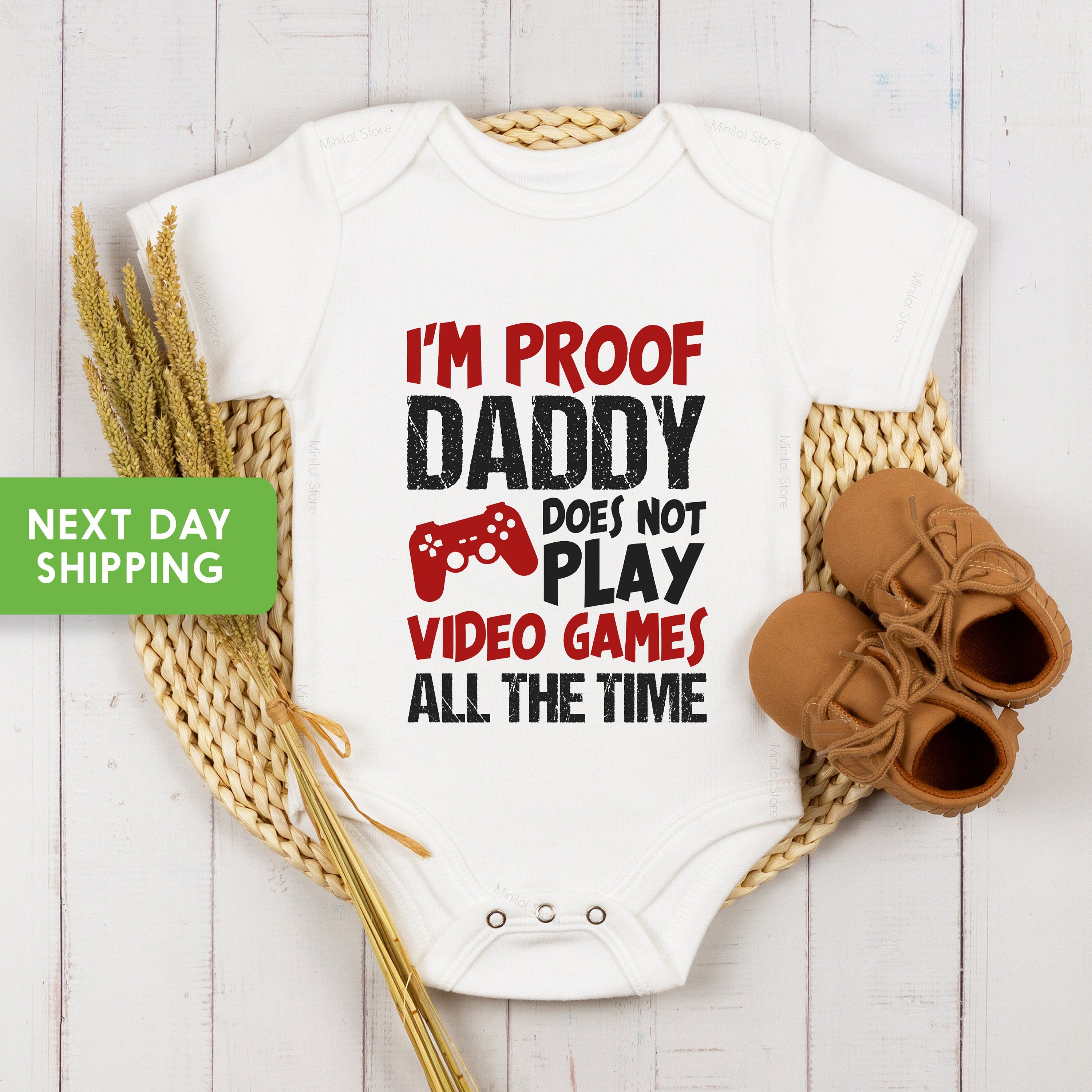 Funny Announcement OnesieĀ® I'm Proof Video Games OnesieĀ® Pregnancy Reveal OnesieĀ®