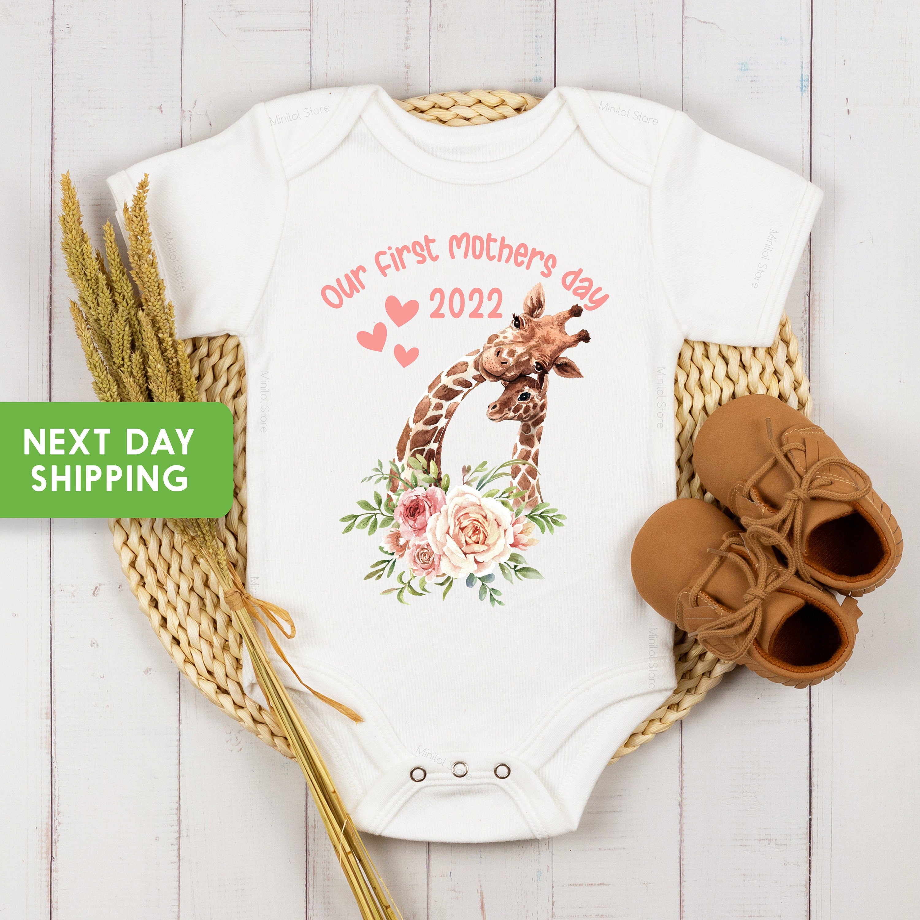 Our First Mother's Day OnesieĀ® Cute Mother's Day OnesieĀ®