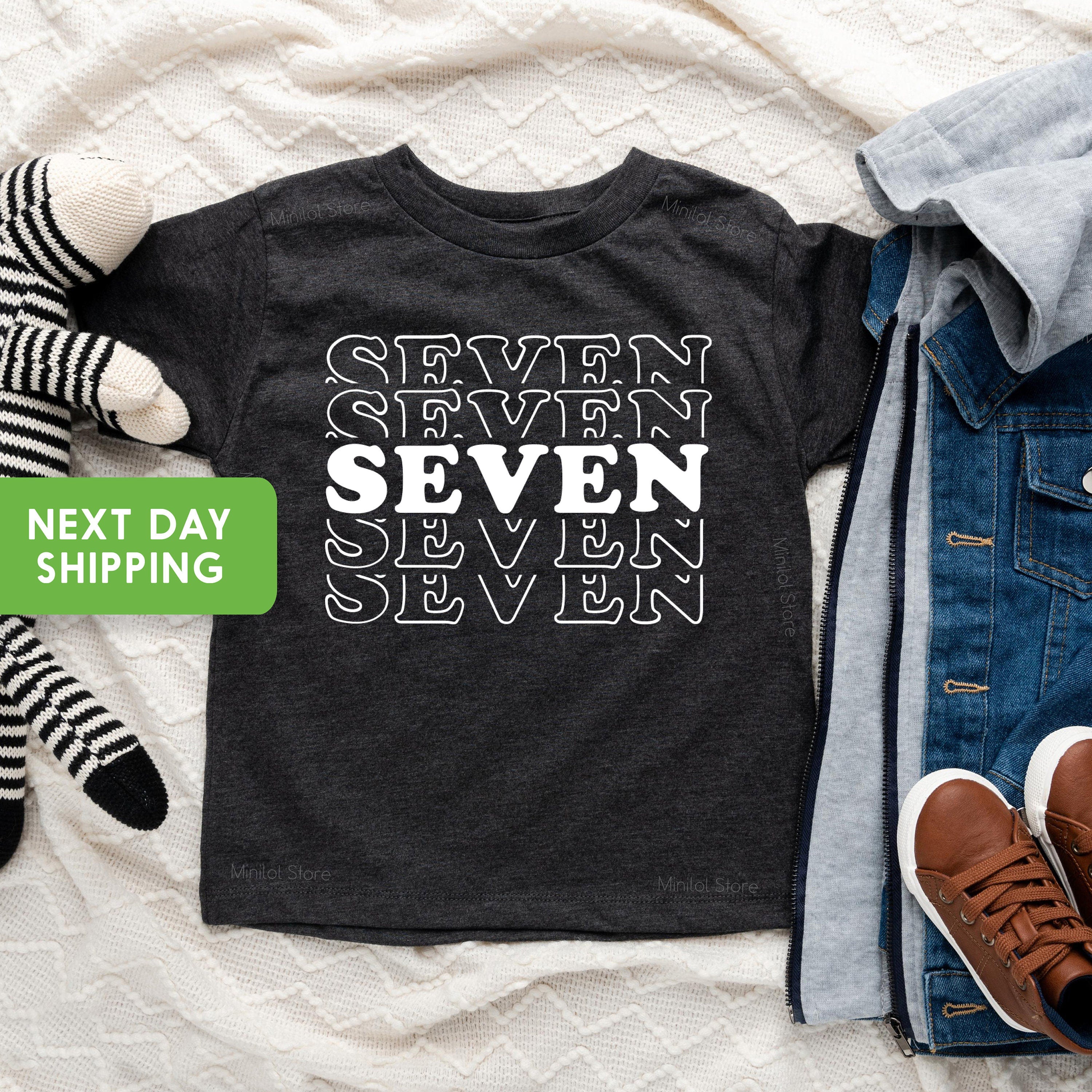 Kid's Number Birthday Shirt, Birthday Shirt, Happy Birthday Shirt, Kid Birthday Shirt, Happy 7th Birthday