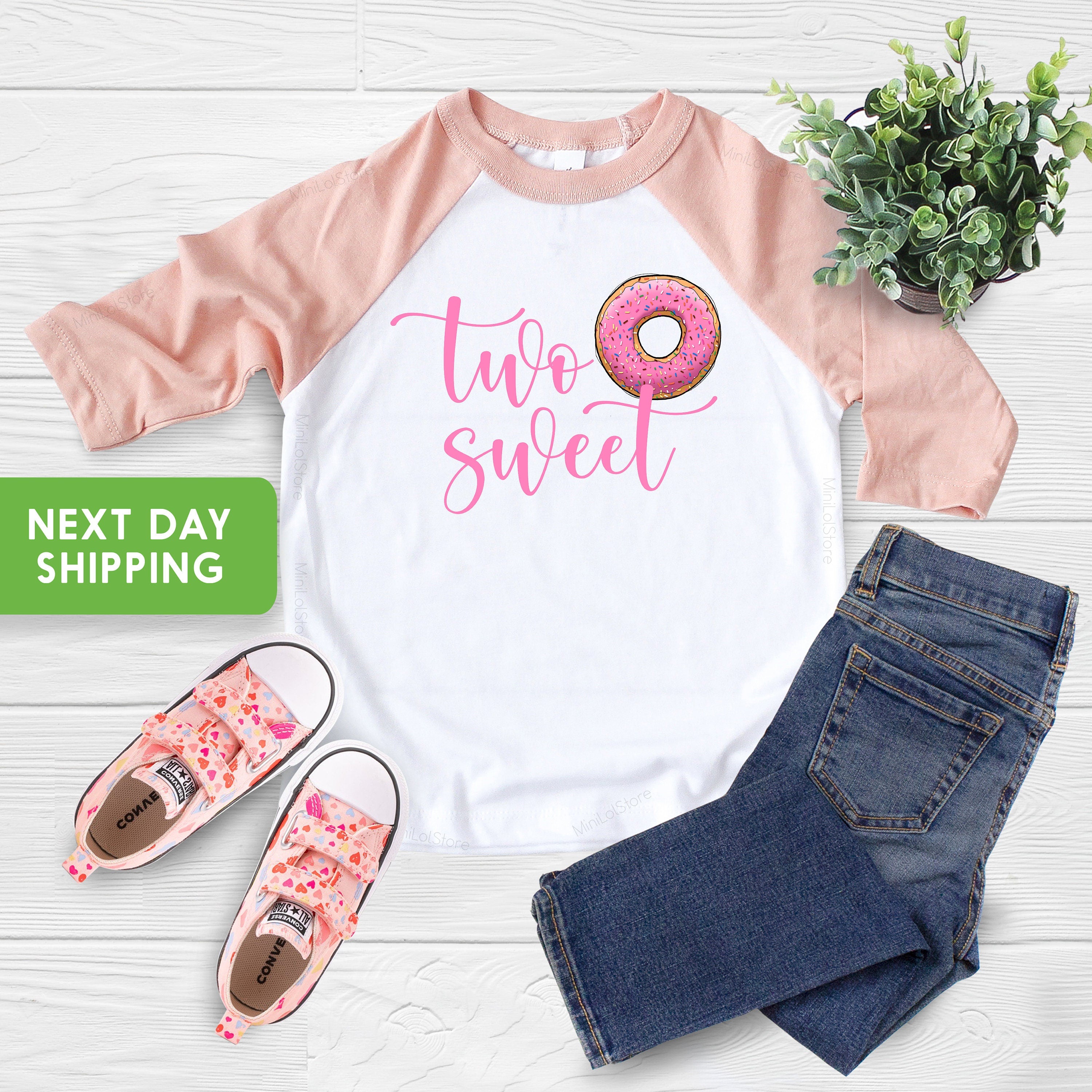 Two Sweet Birthday Shirt, Donut Birthday Shirt, Doughnut Birthday T Shirt, Second Birthday Shirt, Toddler Birthday, Kids Birthday Shirt