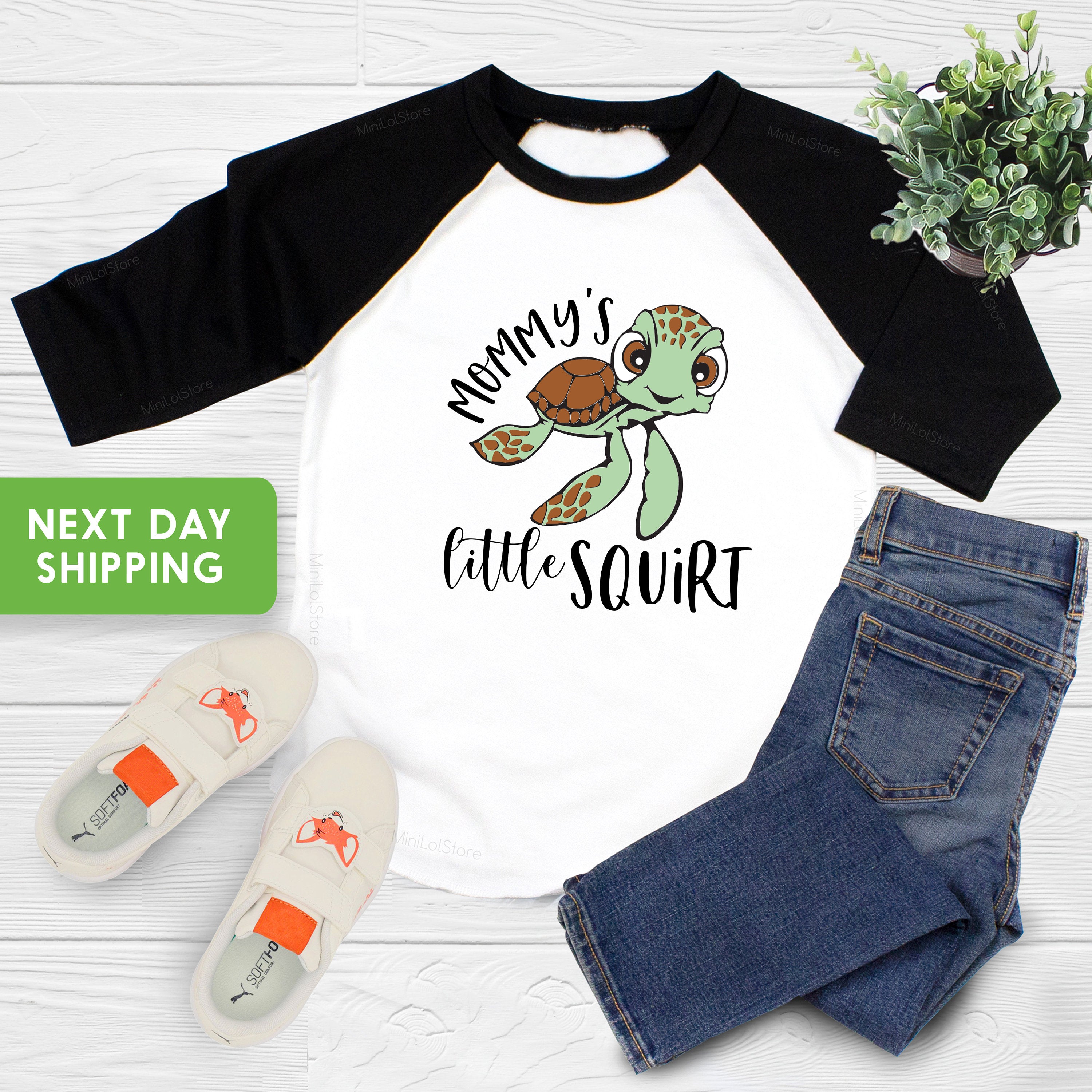 Mommy Baby Shirt, Pregnancy Reveal Shirt, I Love My Mommy, Turtle Shirt , Little Squirt Shirt, Mom Toddler Shirt, Mothers Day Gift
