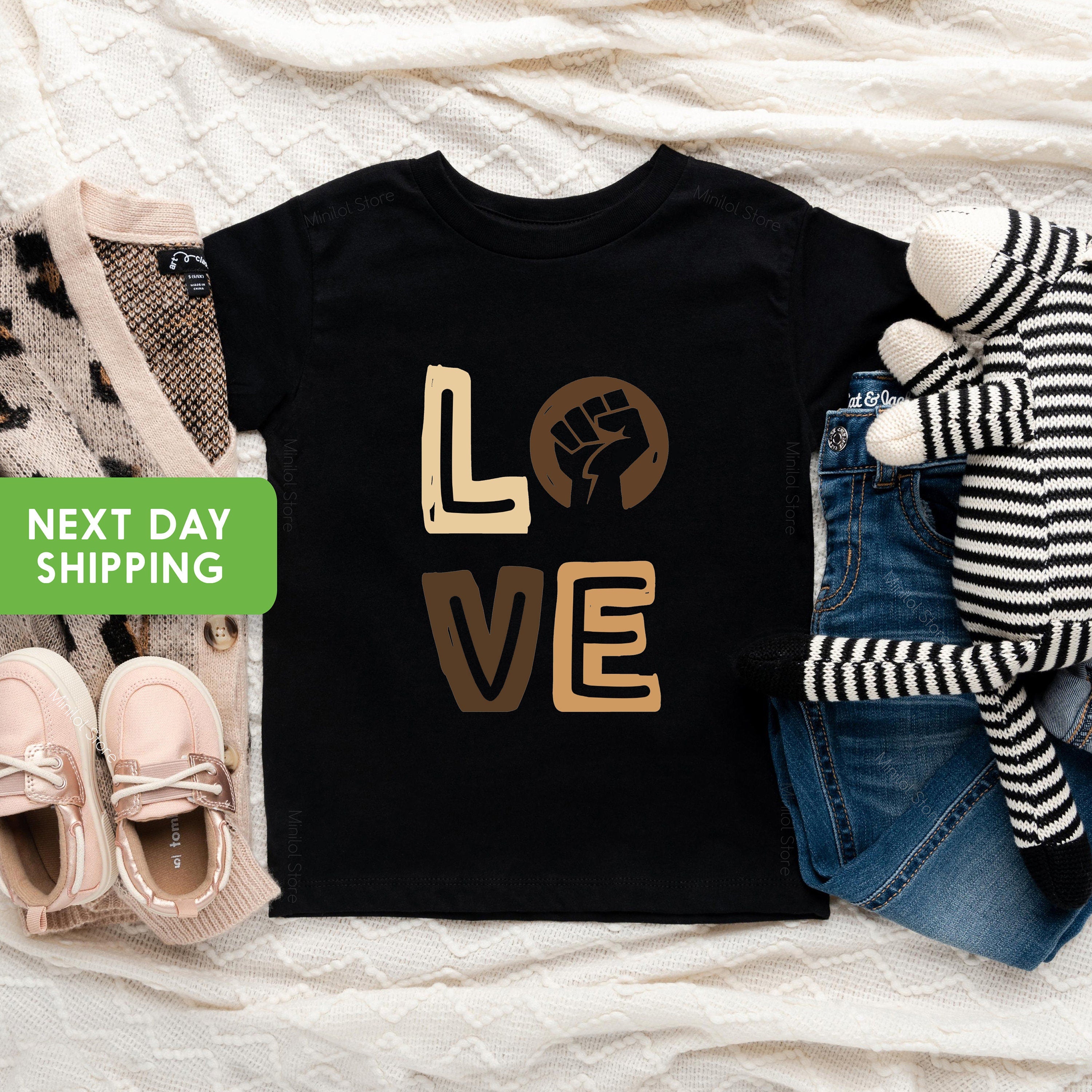 Love Baby Shirt , Black Lives Matter Shirt, Civil Rights Shirt, Black History Shirt, Girl Shirt