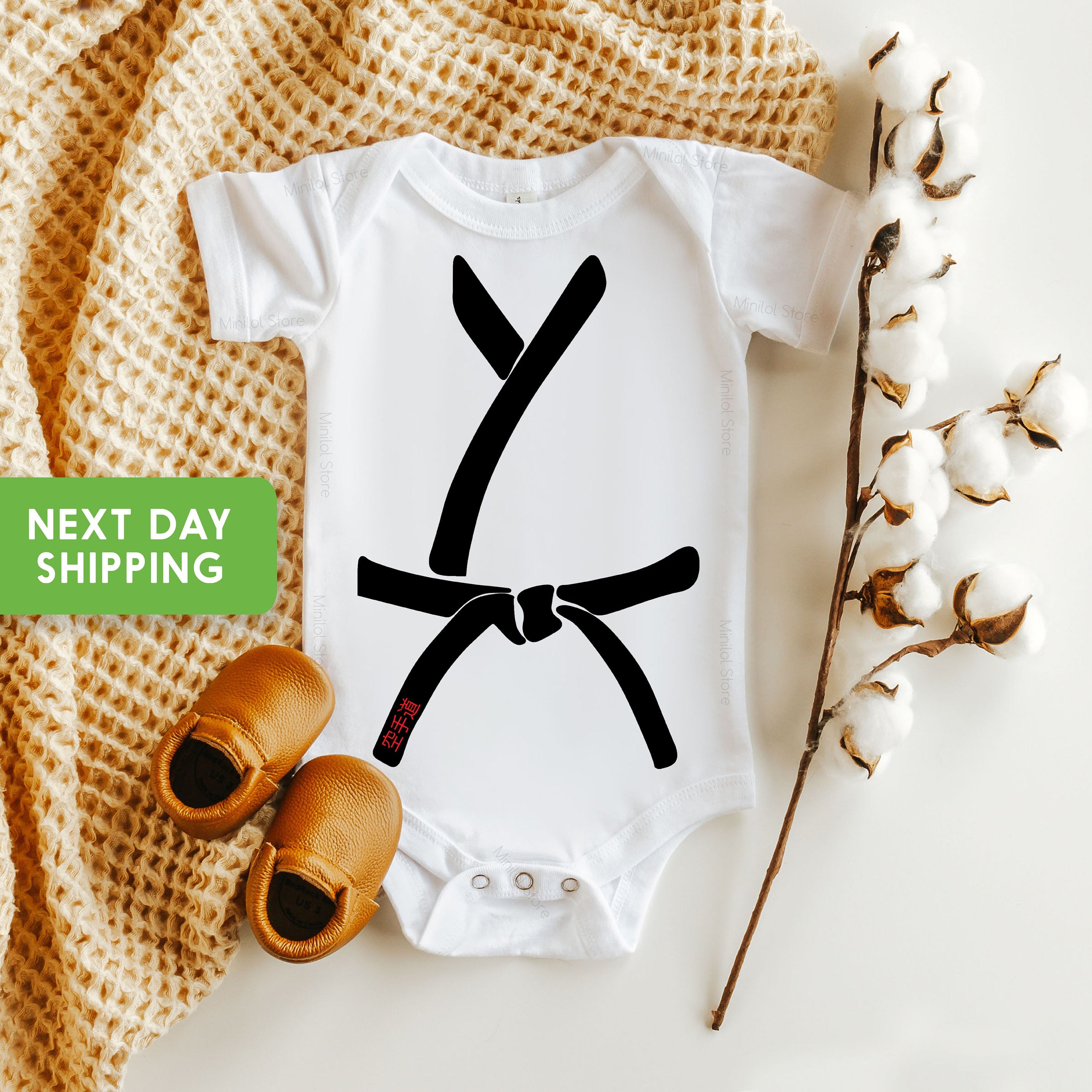 Karate Themed Onesie®,Funny Baby Onesie®, Black Belt Bodysuit, Future Black Belt Shirt, Baby Shower Gift
