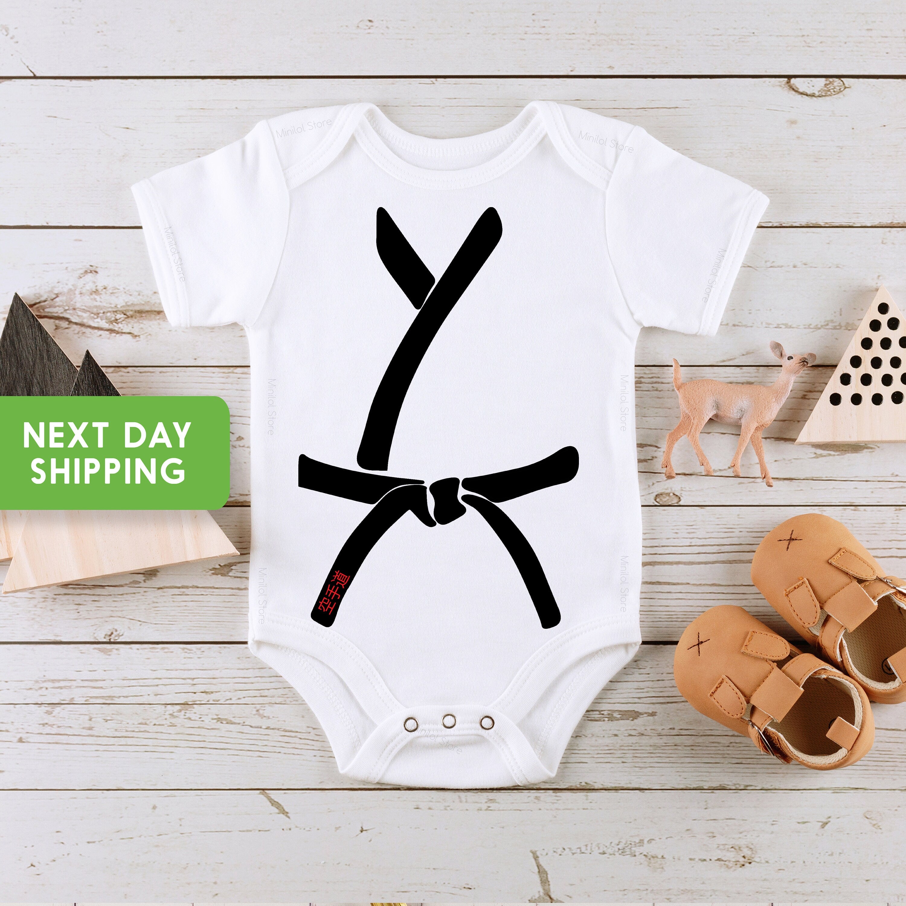Karate Themed Onesie®,Funny Baby Onesie®, Black Belt Bodysuit, Future Black Belt Shirt, Baby Shower Gift
