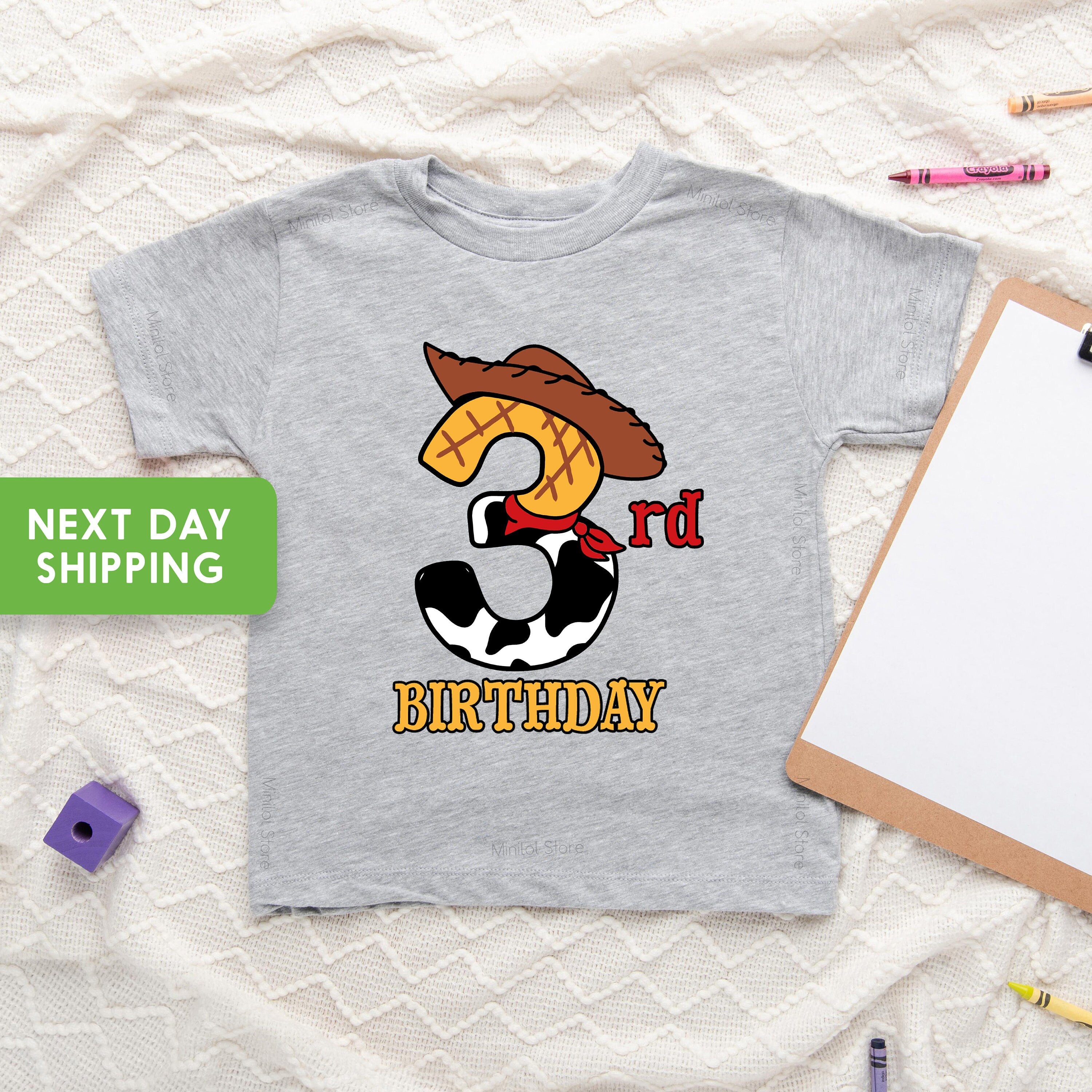 3rd Cowboy Birthday Shirt, Third Birthday Boy Shirt, Raglan Woody Birthday Shirt, Cowboy Birthday Party Shirt