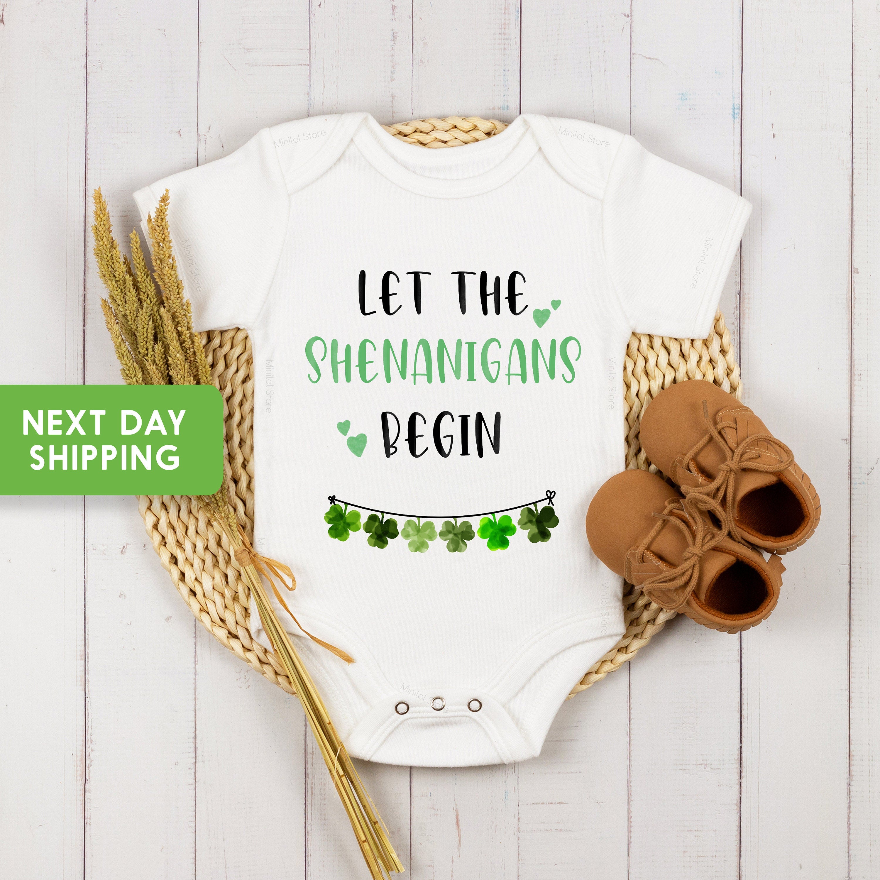 Funny Irish Onesie®,Shenanigans Onesie®,Irish Baby Onesie®,St. Patricks Day Shirt, St. Patricks Day Gift