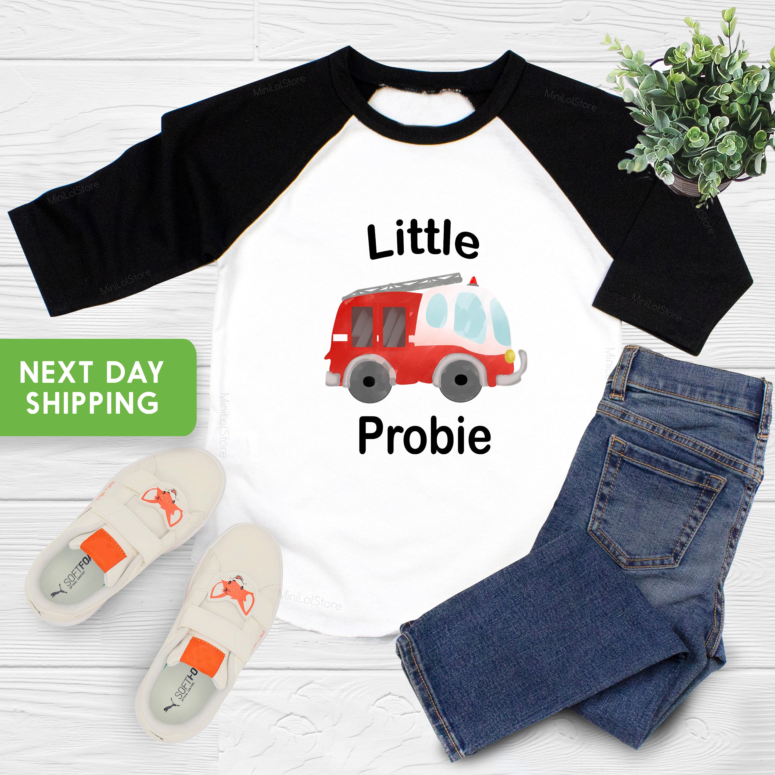Little Probie Shirt, Firefighter Shirt, Firefighter Toddler Gift, Firetruck Shirt, Fireman Shirt, Toddler Gift
