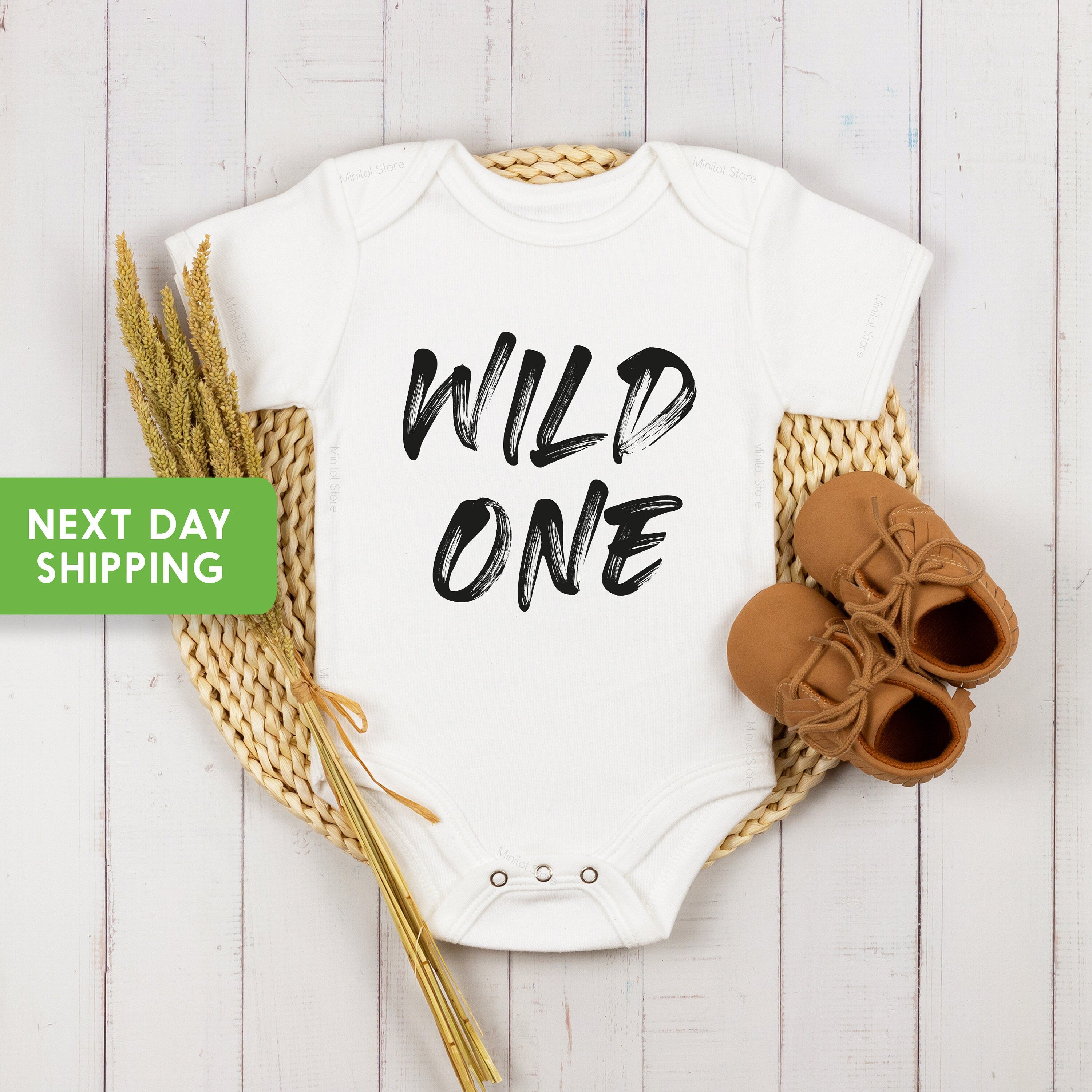 Wild One Birthday OnesieĀ®, OnesieĀ® For 1 Year Old Birthday, Baby First Birthday Gift