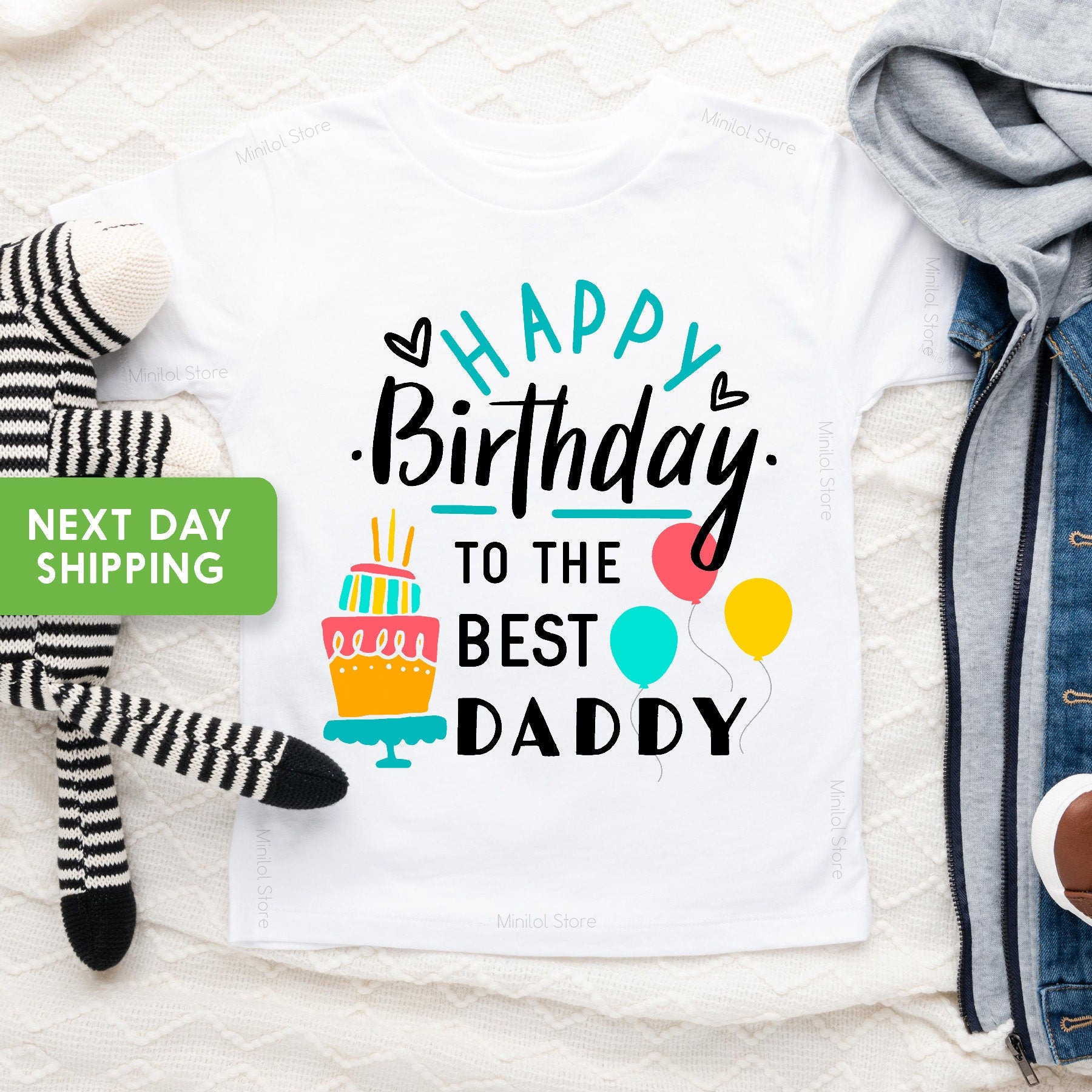 Happy Birthday Onesie®, Daddy Birthday Onesie®, Daddy's Birthday Outfit for Girl, Daddy's Birthday Outfit for Baby Boy