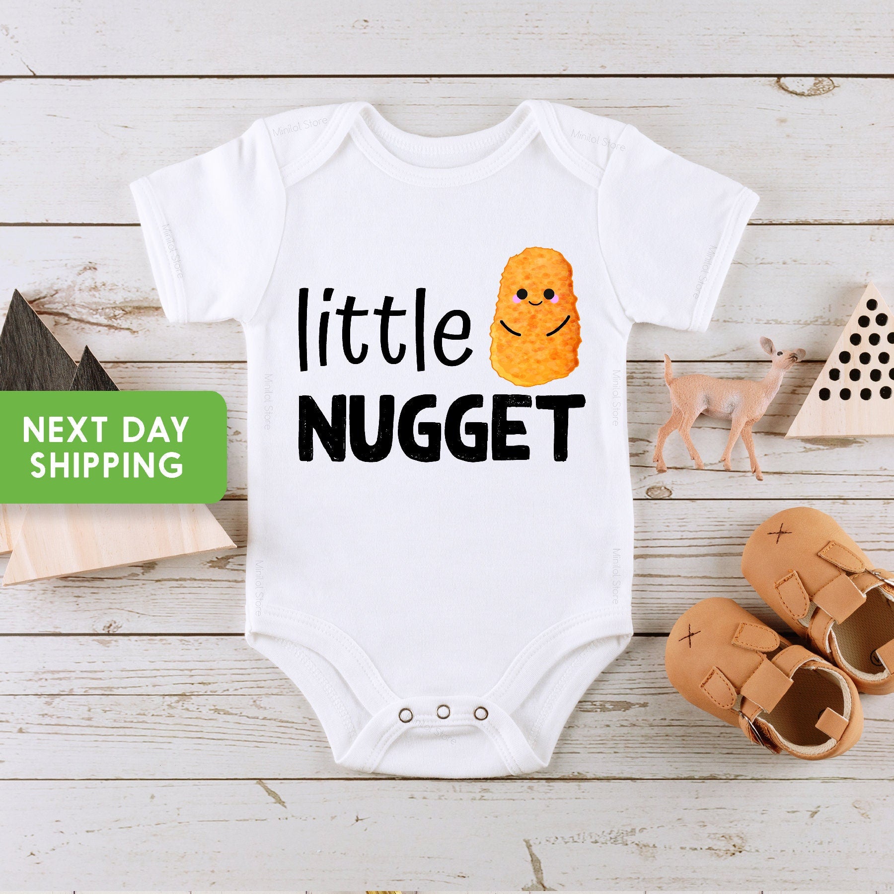 Little Nugget Onesie®, Baby Boy Girl Unisex Clothes, New Pregnancy Announcement, Baby Shower Gift Idea Onesie®