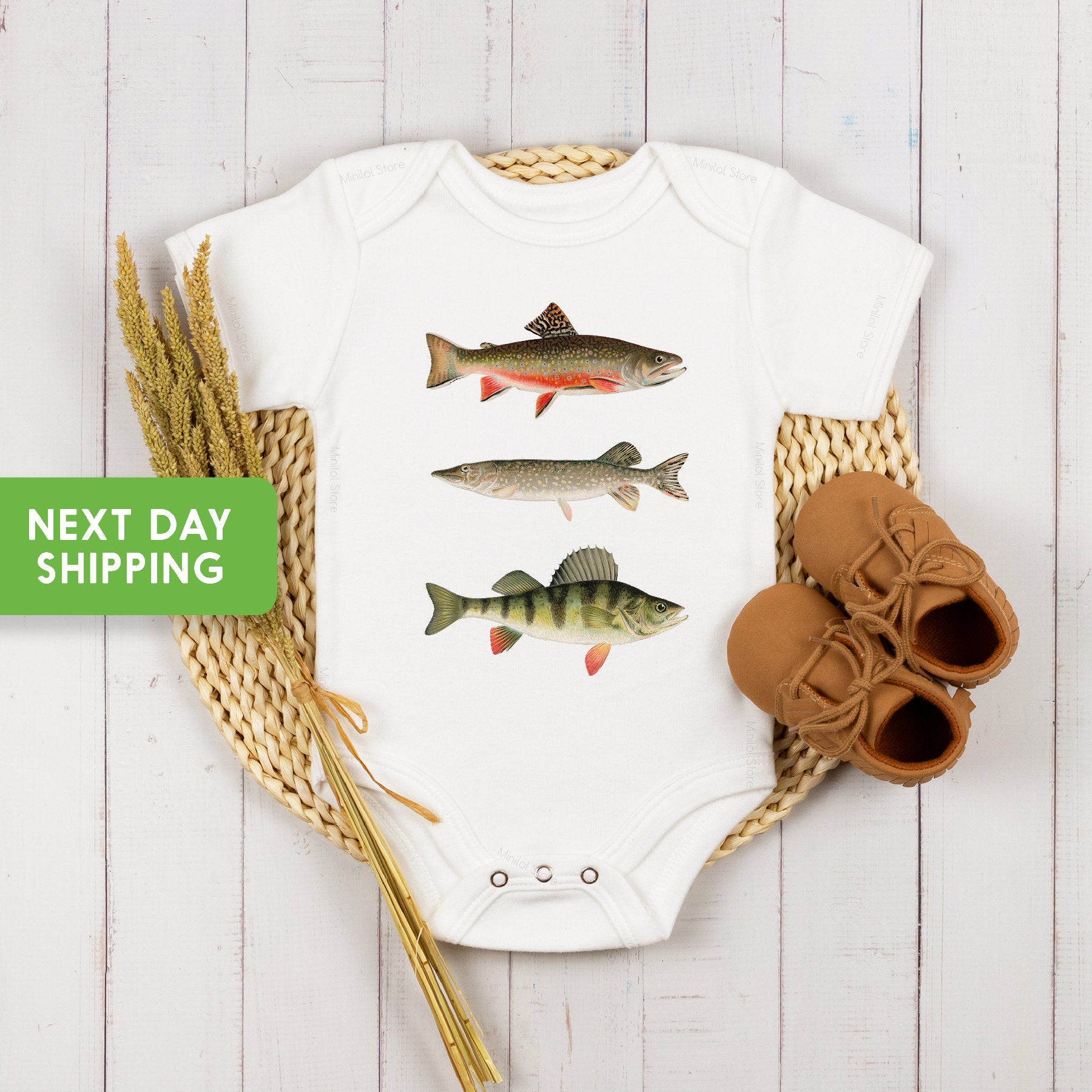 Fishing Baby OnesieĀ® , Outdoor Summer Outfit, Summer Fishing Bodysuit, Baby Boy Fishing Gift