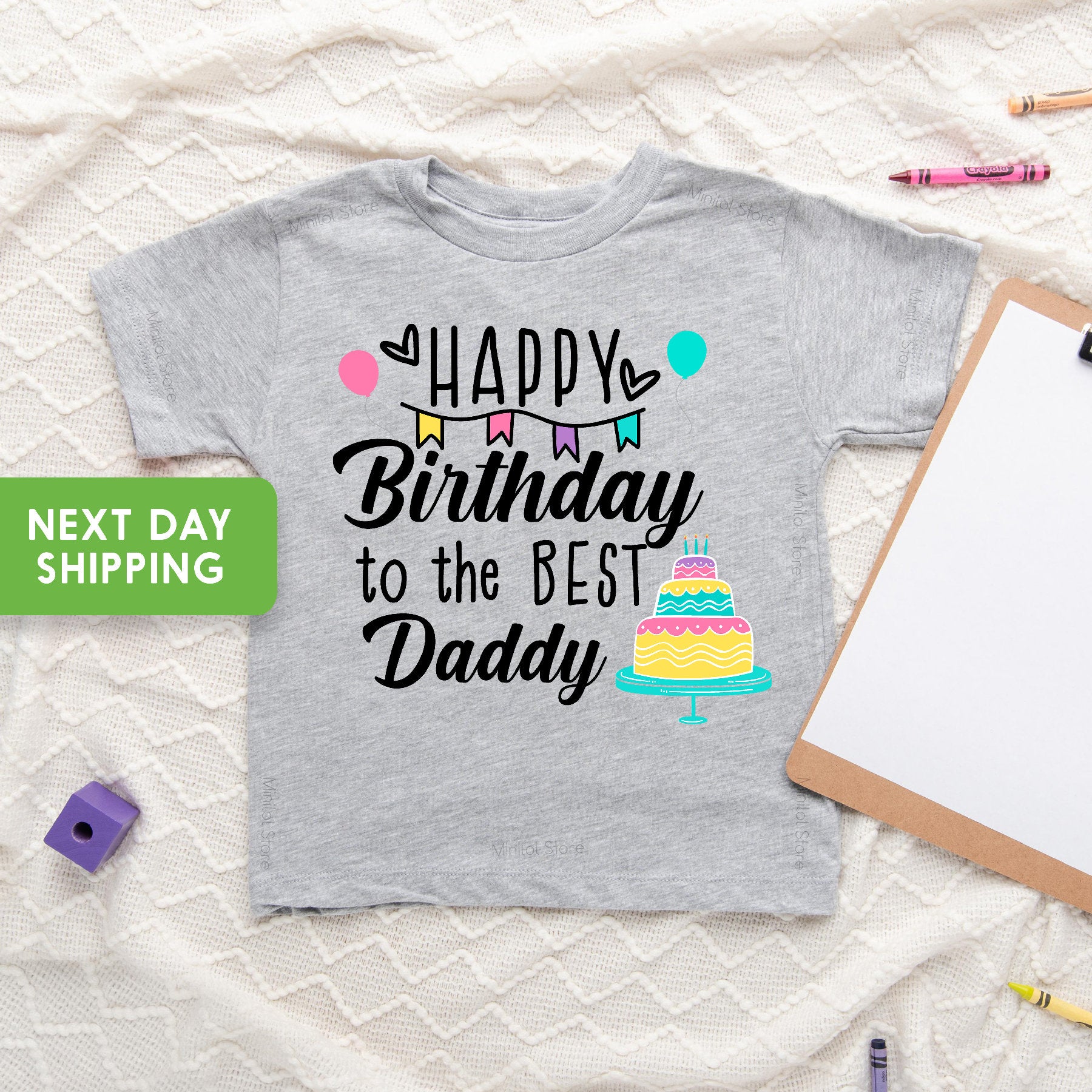 Daddy Birthday Shirt, Happy Birthday Shirt, Daddy Birthday Kids Boy, Daddy Birthday Kids for Girl Toddler Shirt